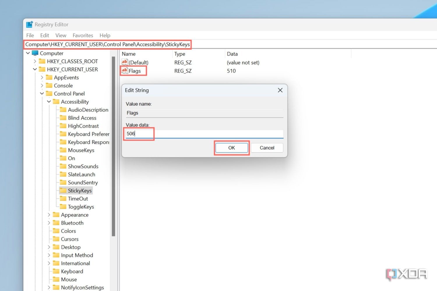 How to turn off Sticky Keys in Windows 11