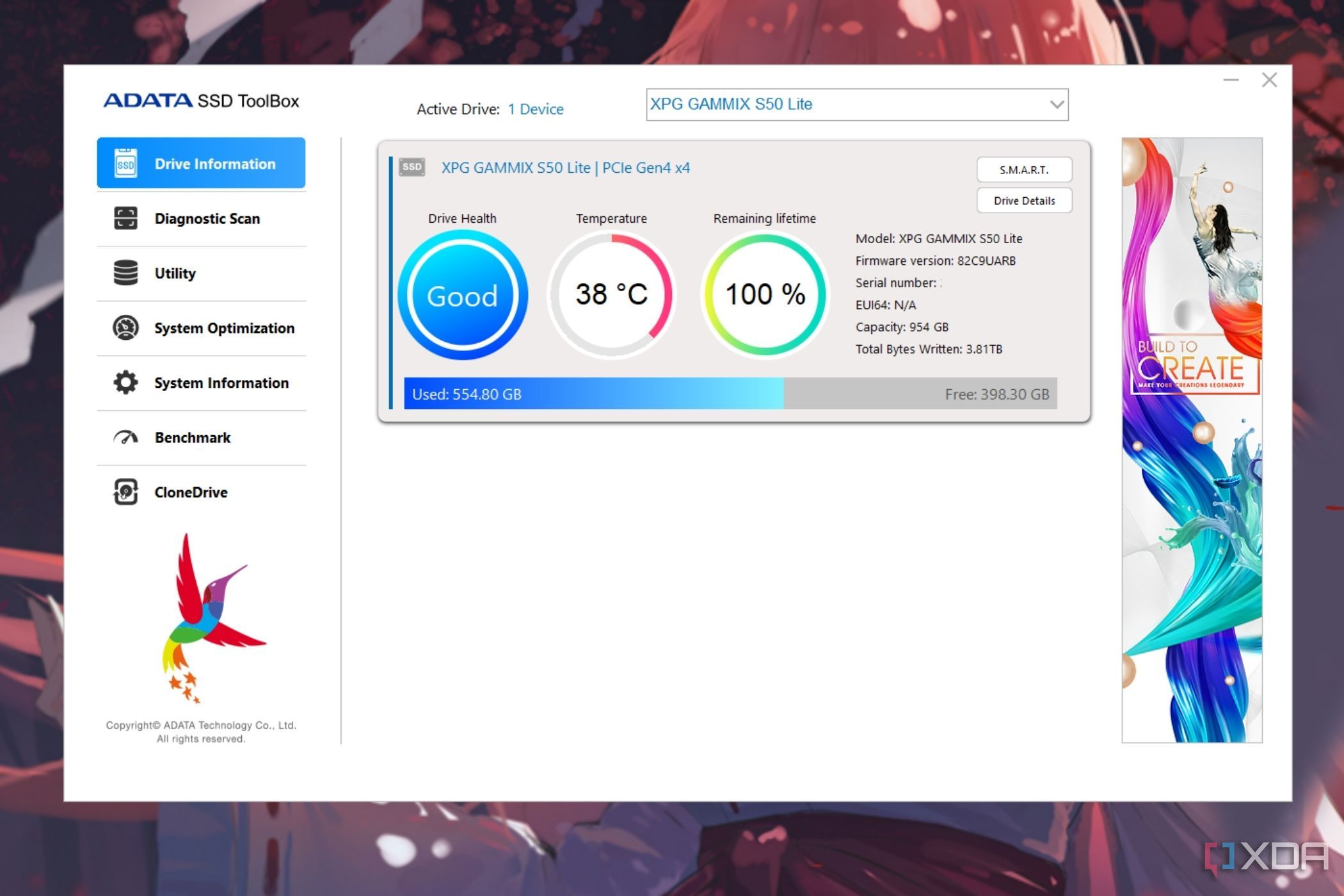 adata ssd toolbox not detecting ssd