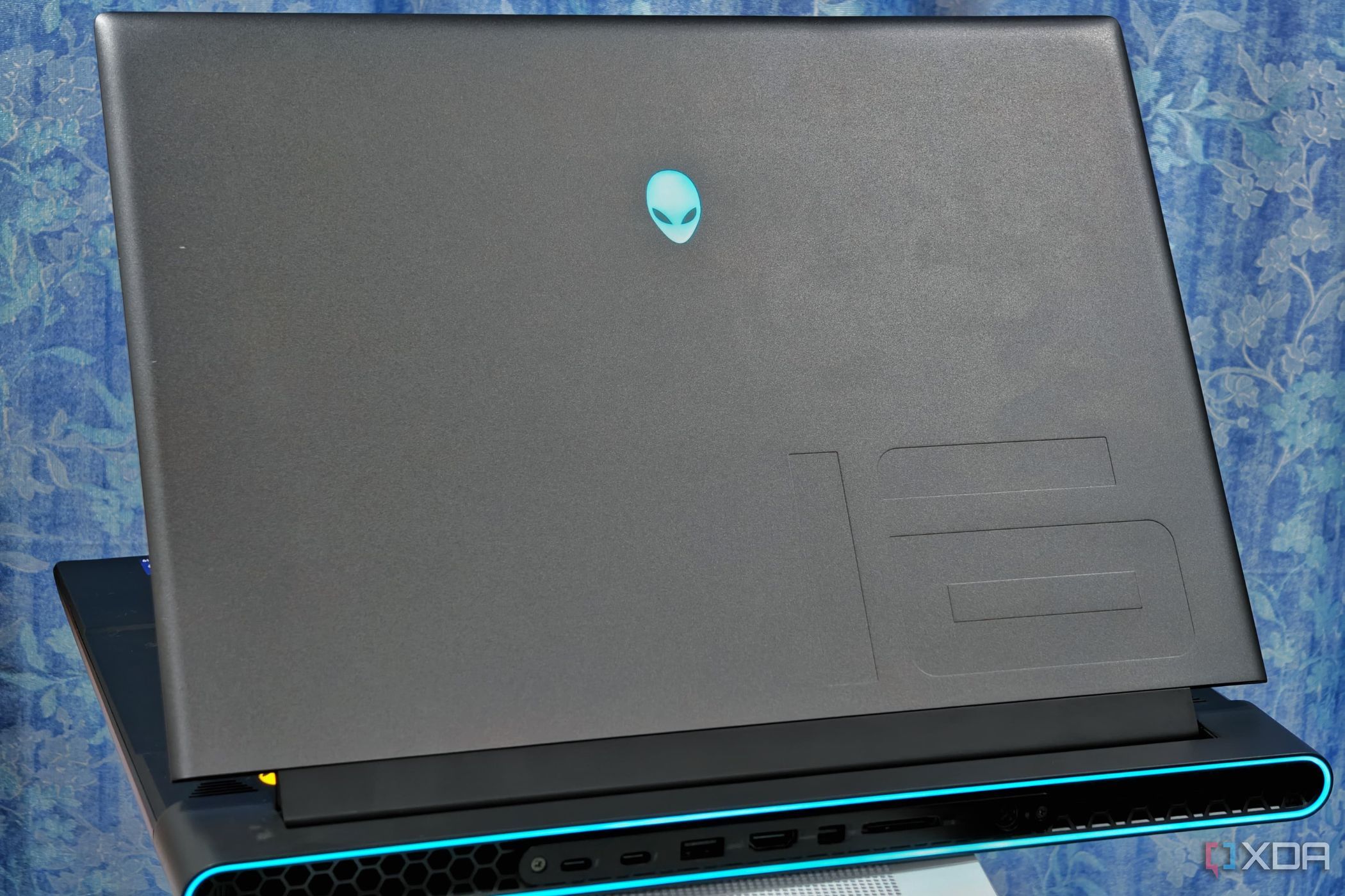 An image showing the Alienware m16 display panel.