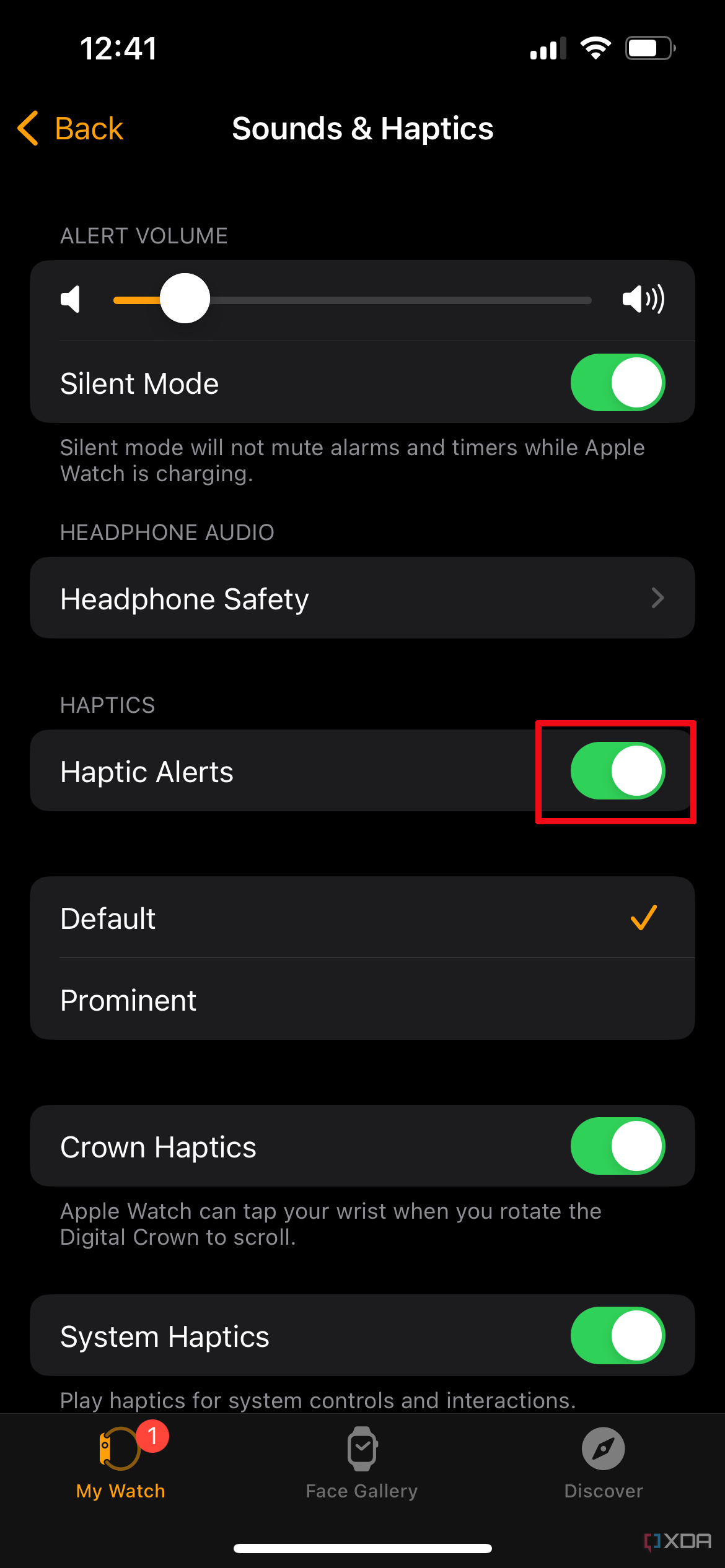 How to put my best sale apple watch on silent