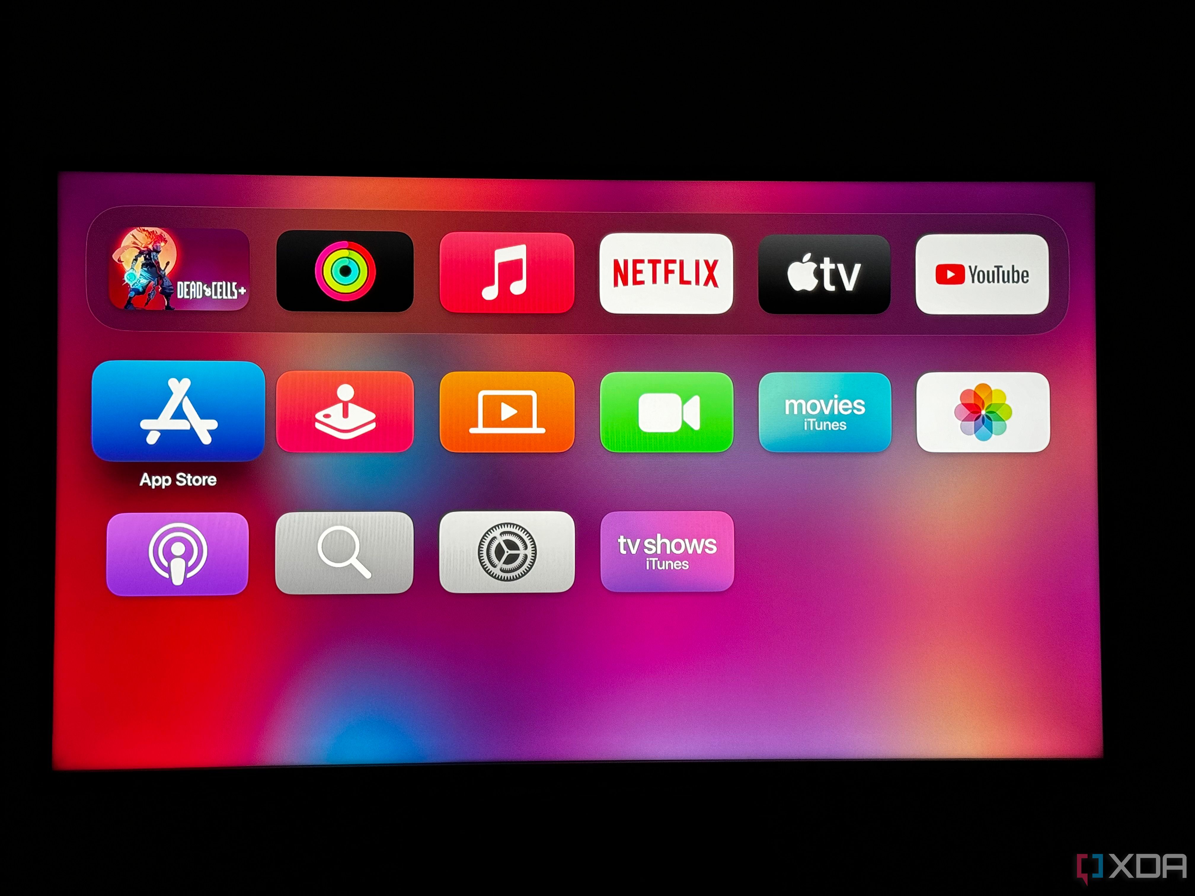 App Store highlighted on tvos Home Screen