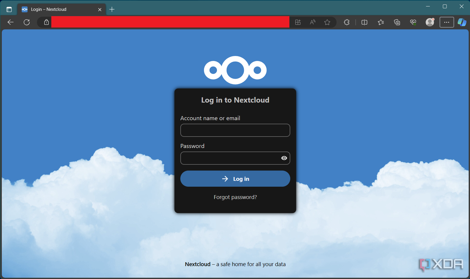 Nextcloud login page-1