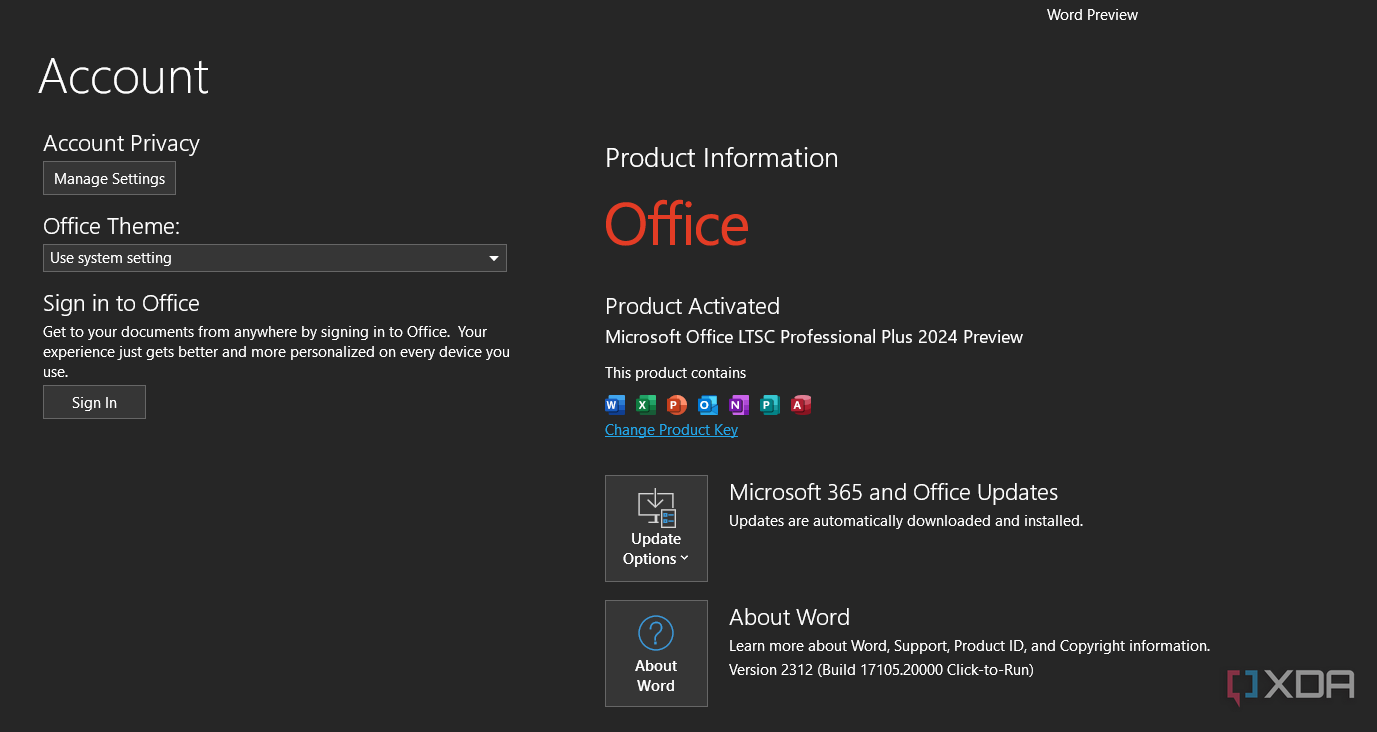 The first Office 2024 LTSC preview is now available