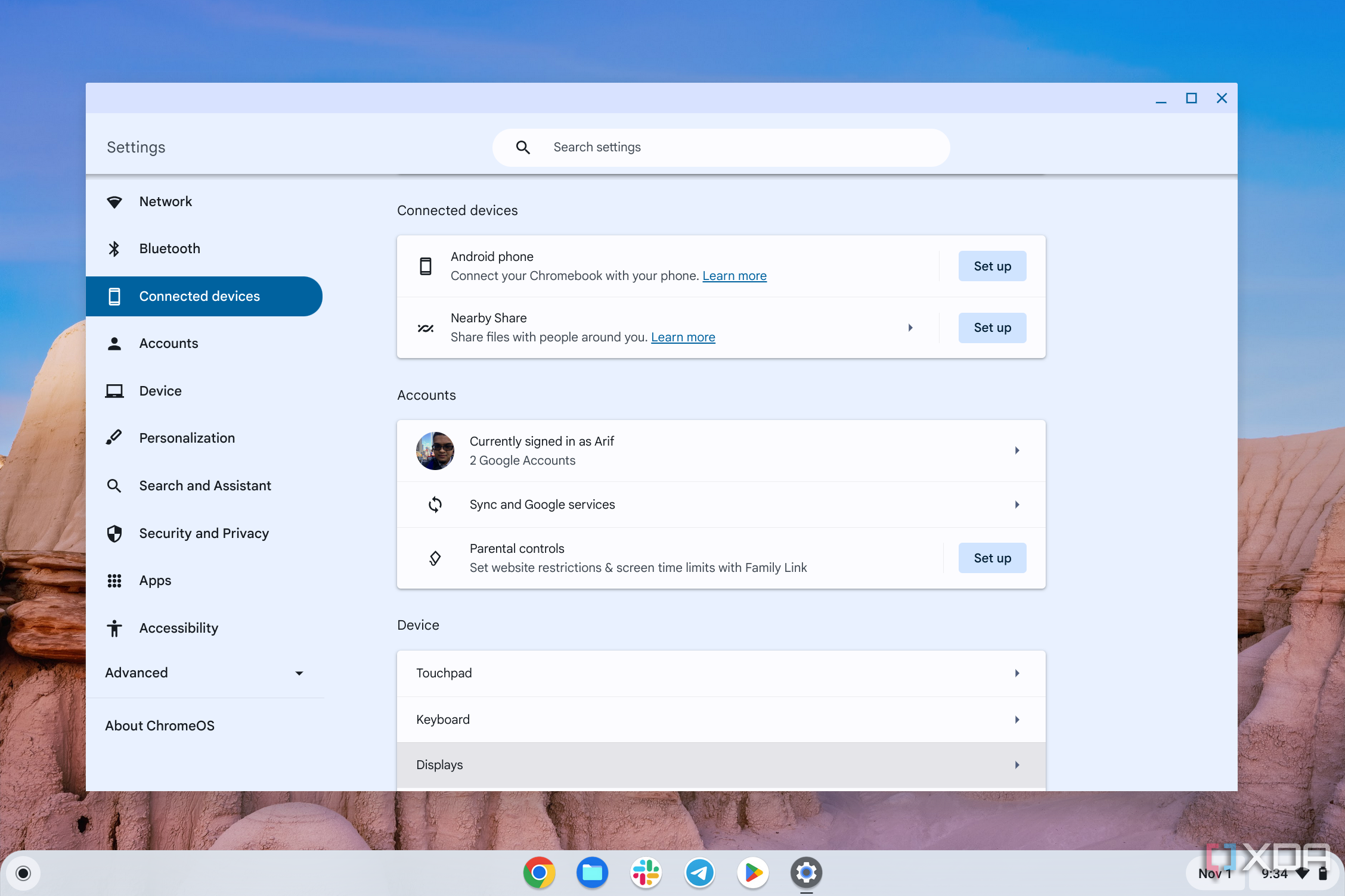 Connecting an Android phone to a Chromebook on ChromeOS