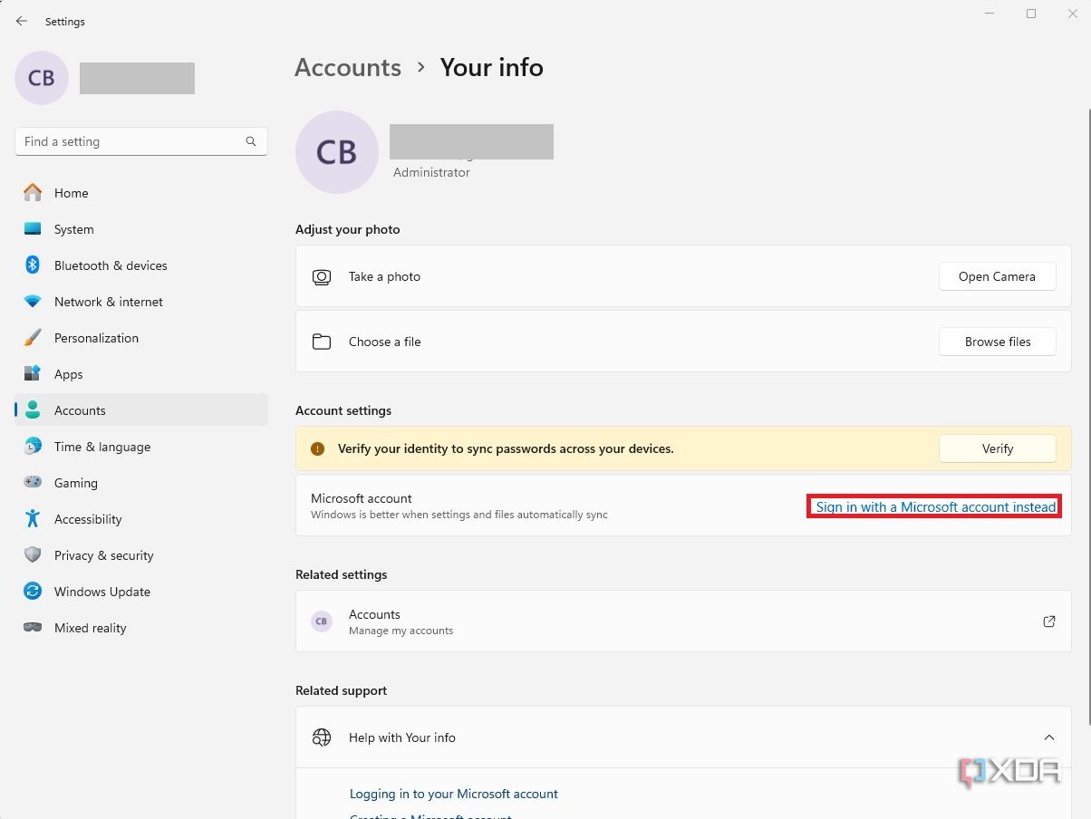How to change the administrator email on Windows 11