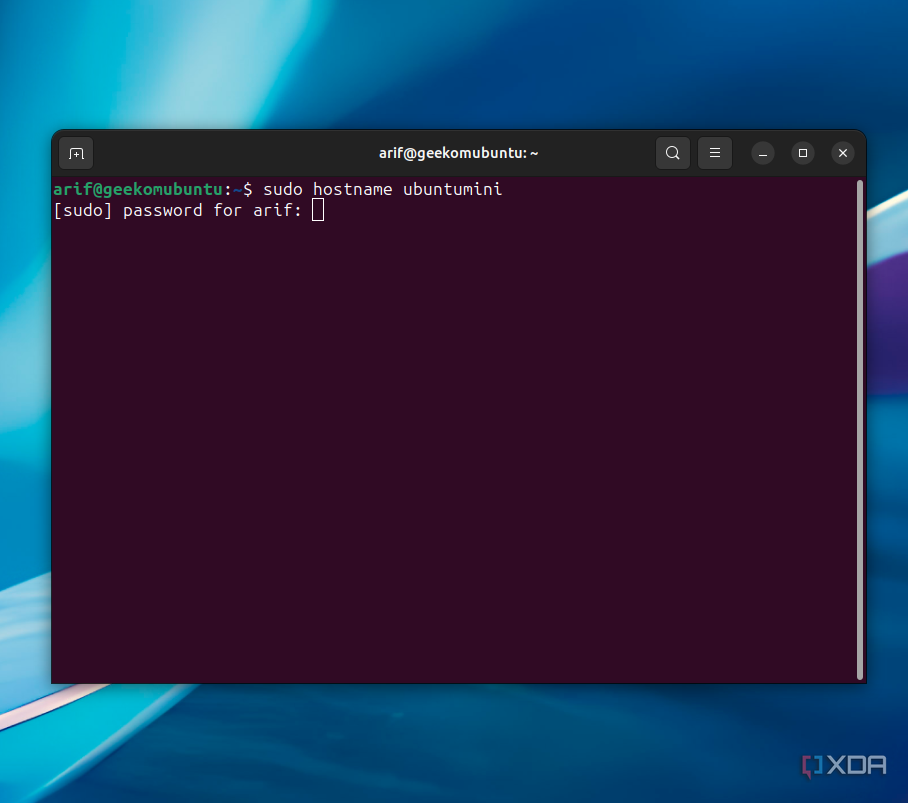 Cambiar temporalmente el nombre del host en Ubuntu