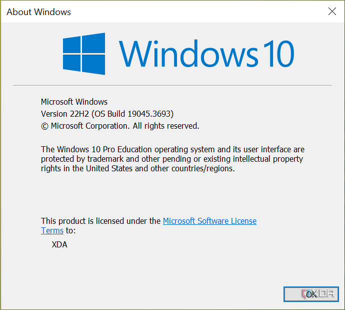 Winver Windows 10