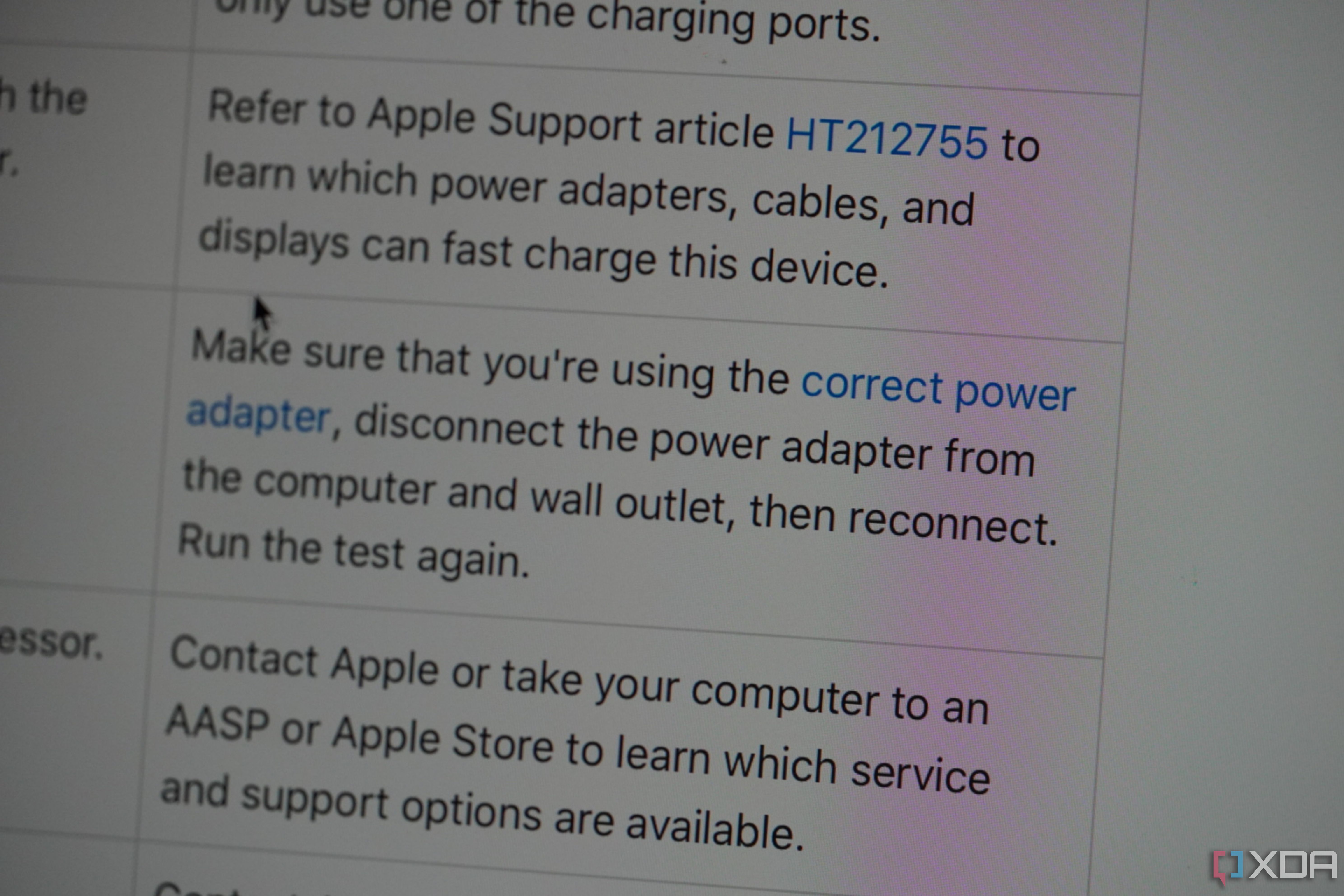 Documento de soporte de Apple que explica los pasos para solucionar mi mensaje de error.