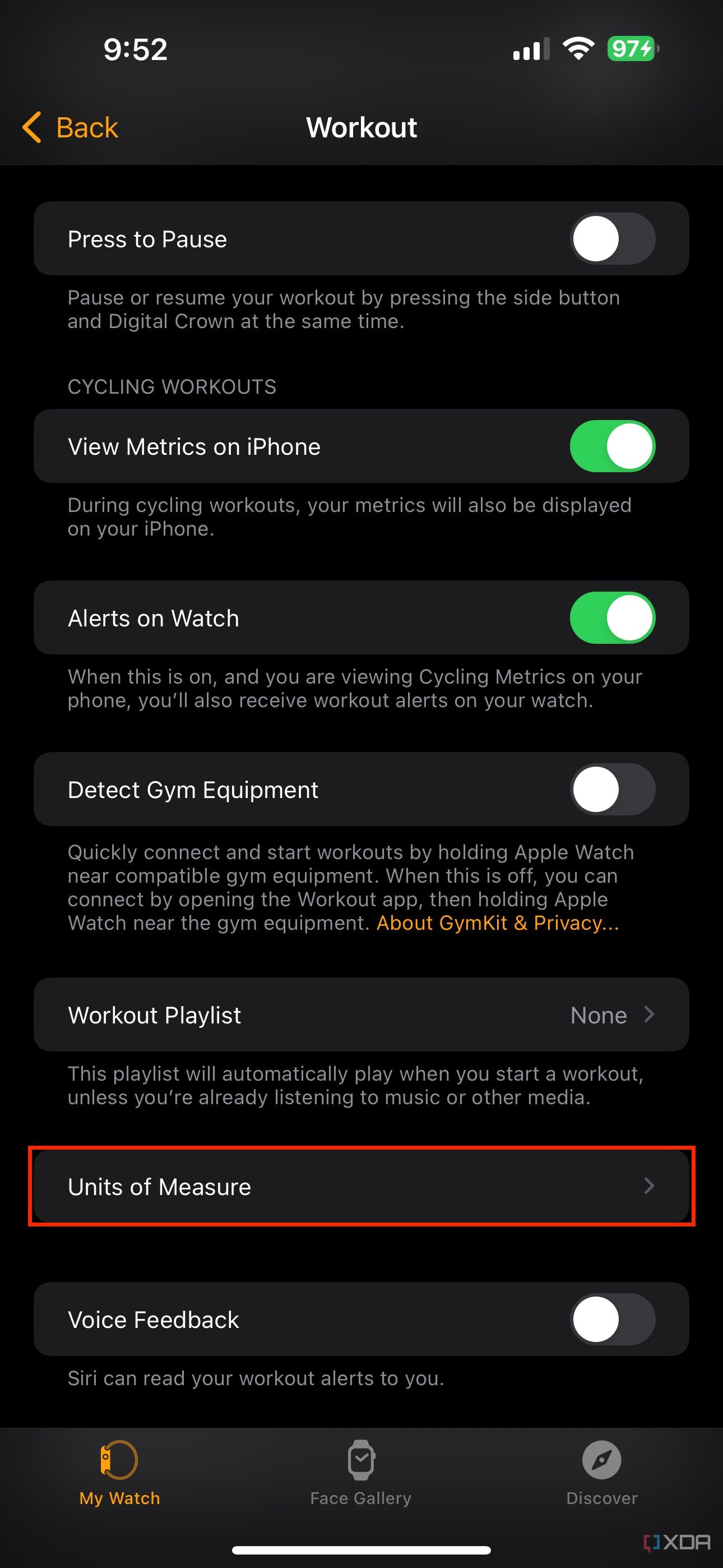 How to change kilojoules (KJ) to calories (Cal) on Apple Watch