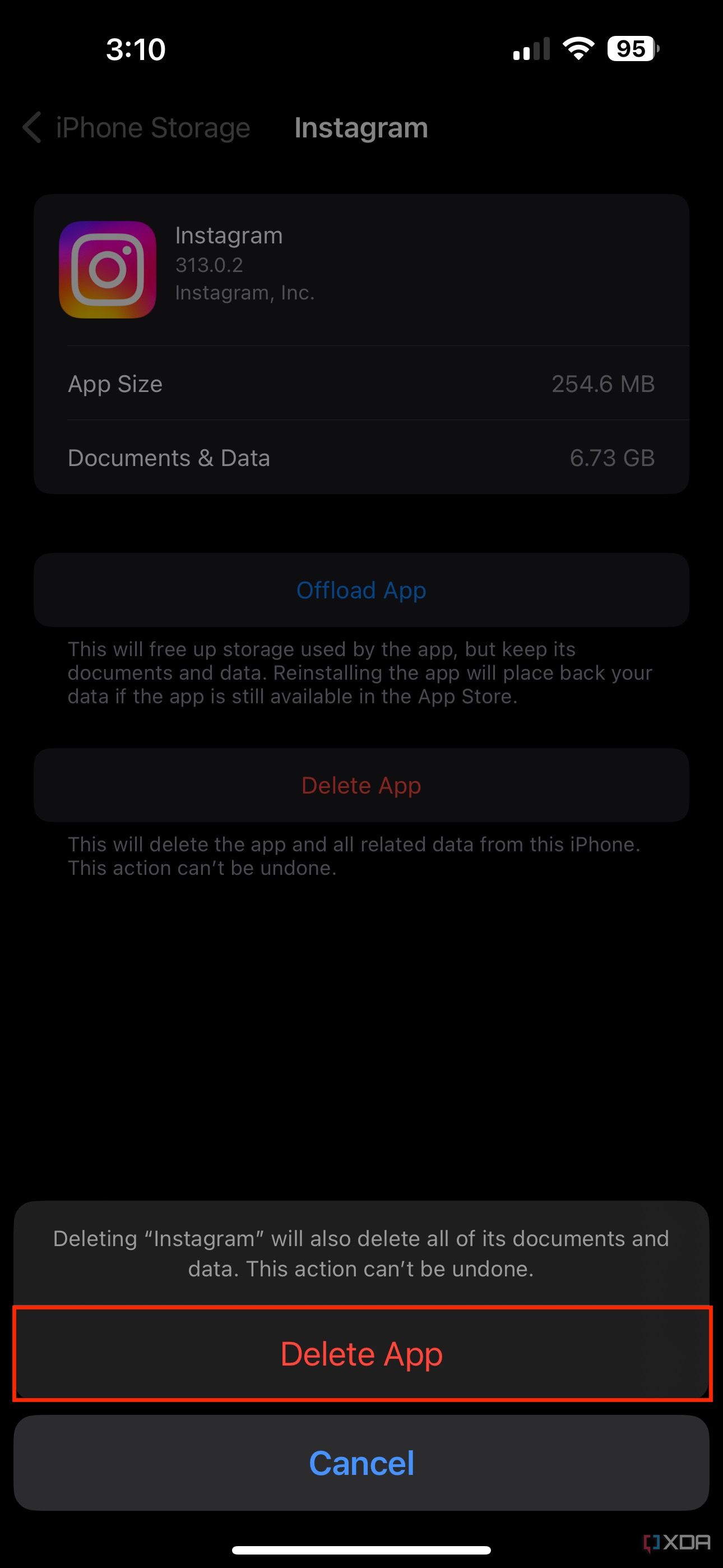 how to uninstall an app iphone 15