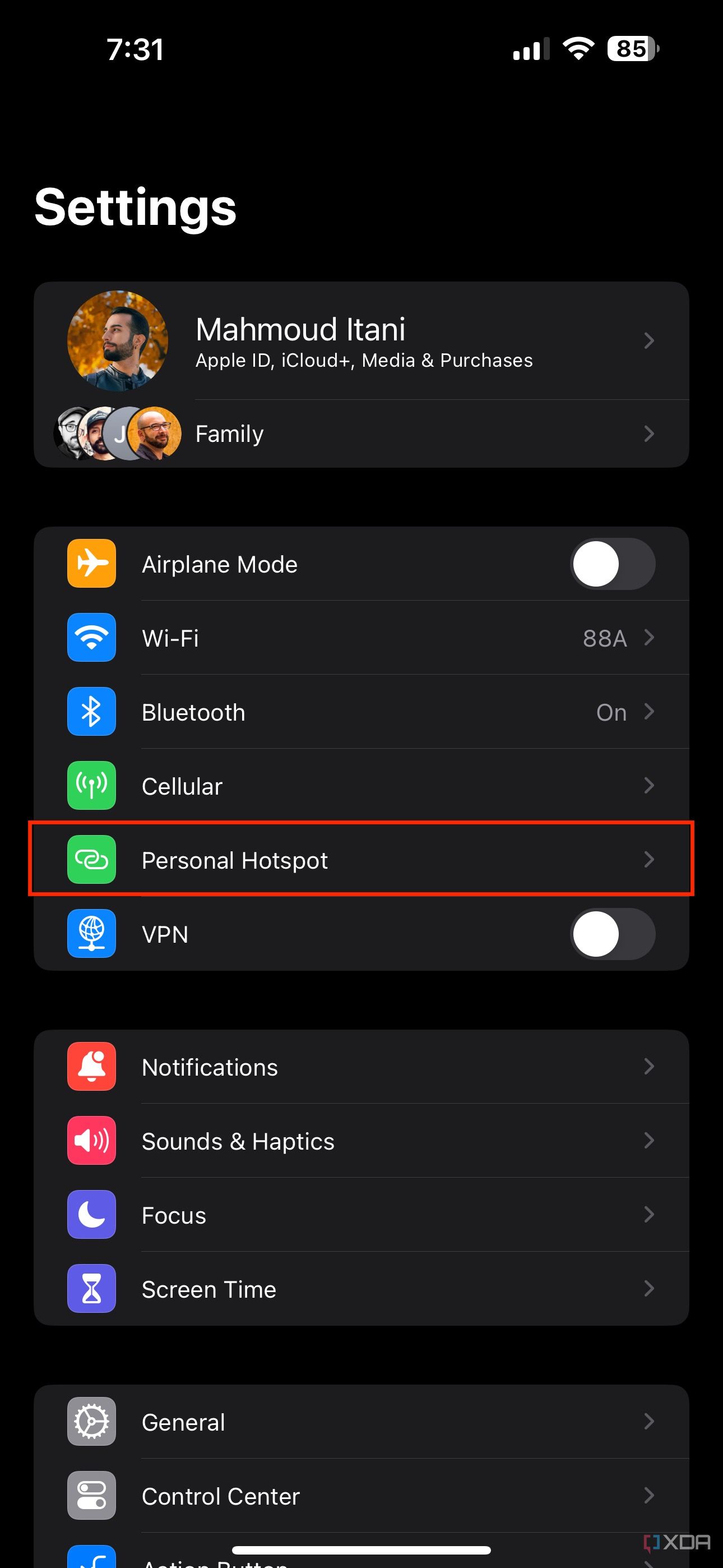 How to use your iPhone as a hotspot