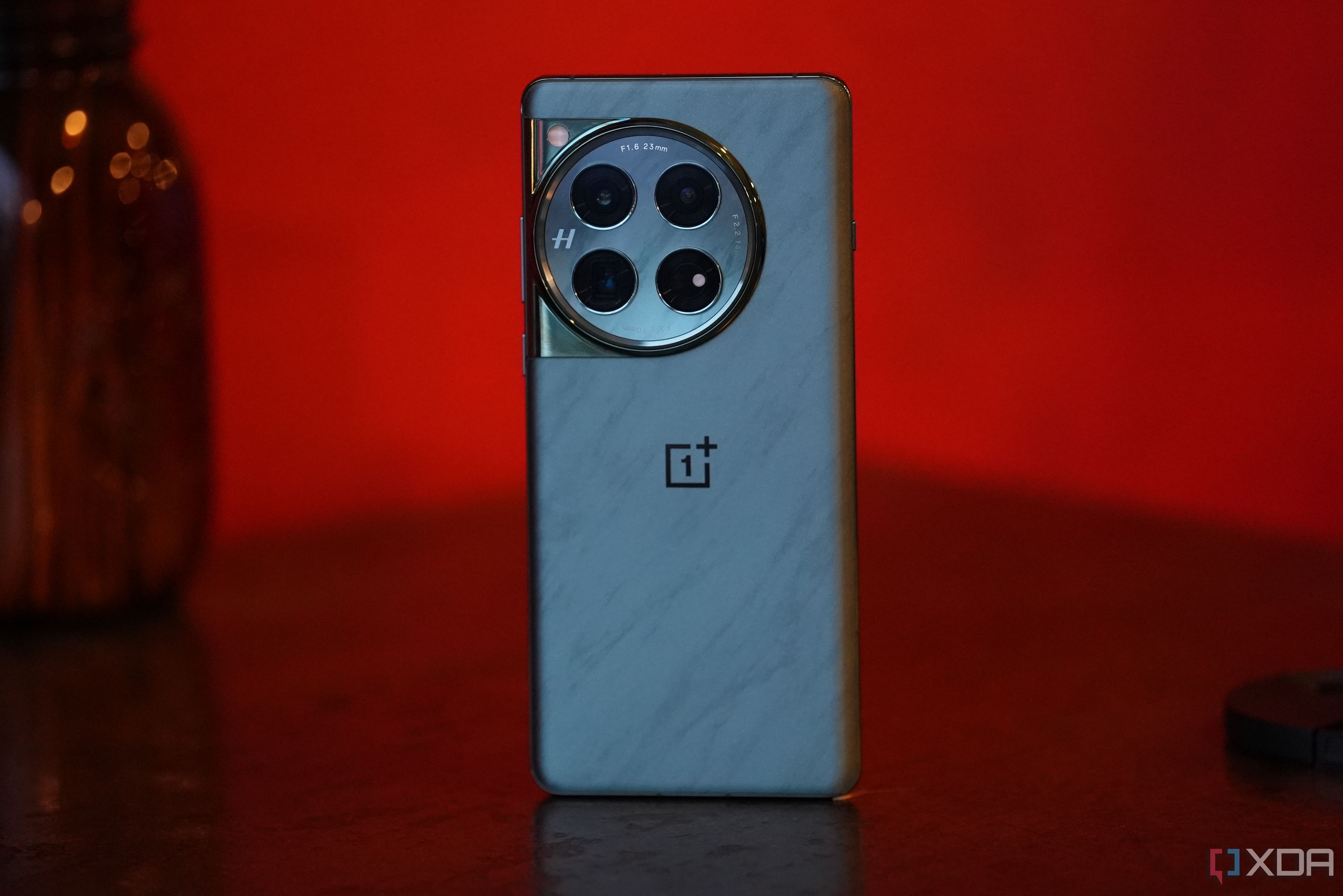 OnePlus 12 laying face down