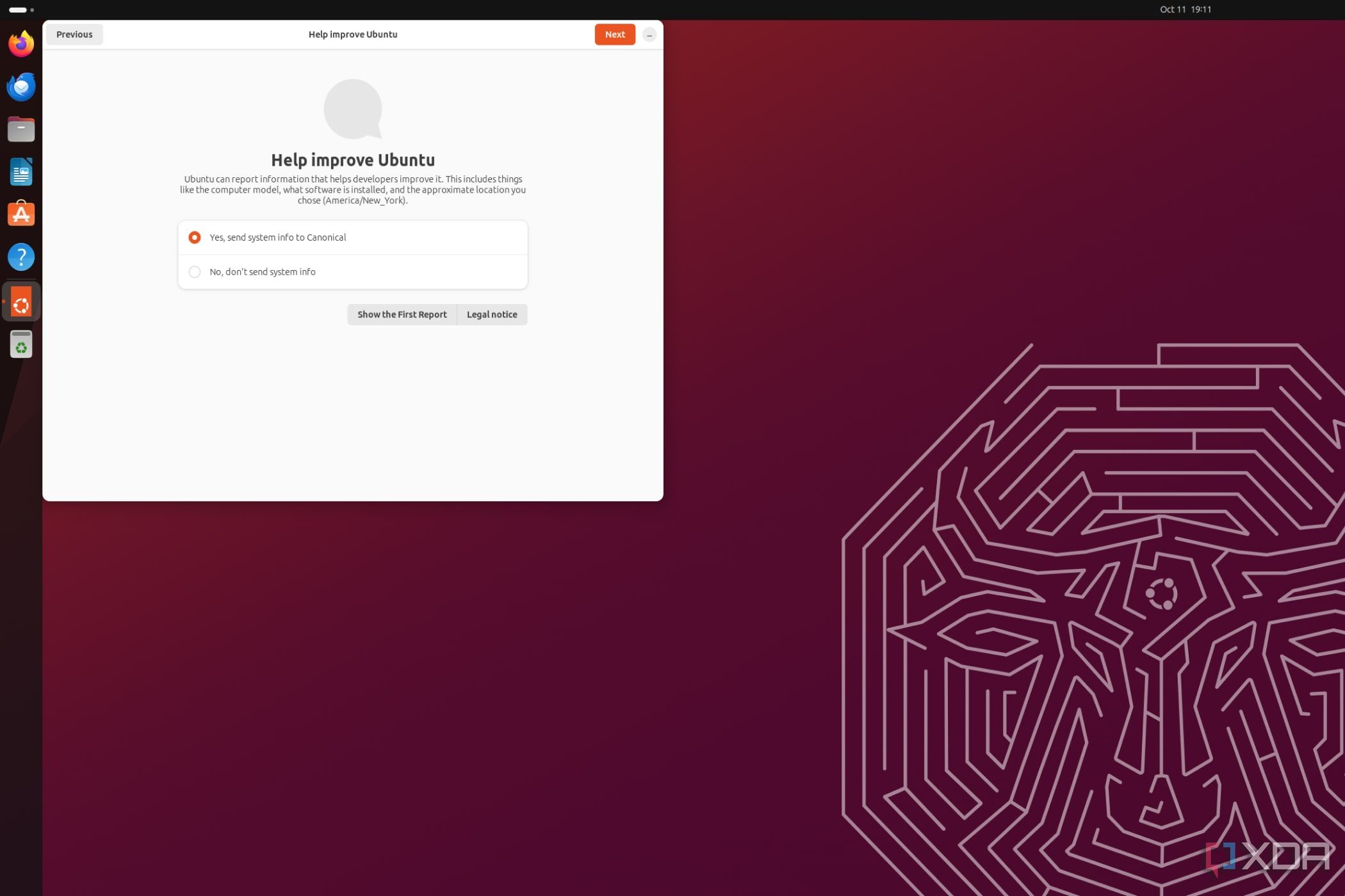 Ein Screenshot von Ubuntu, das auf dem Raspberry Pi läuft