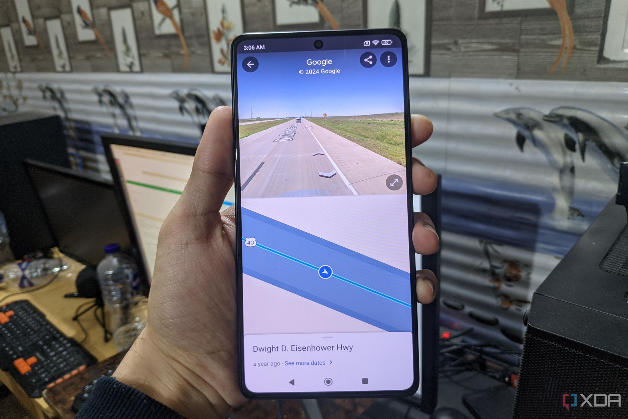 An image of Google Maps running on Poco F5