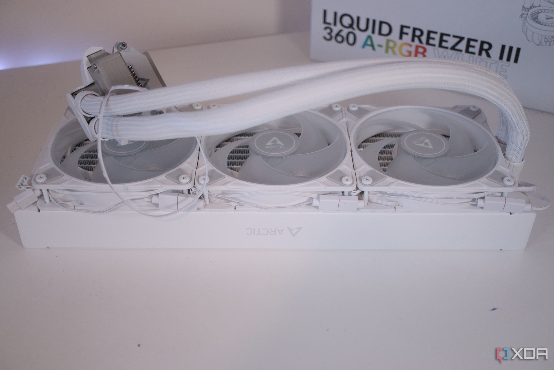 Arctic Liquid Freezer III 360 A-RGB with its box