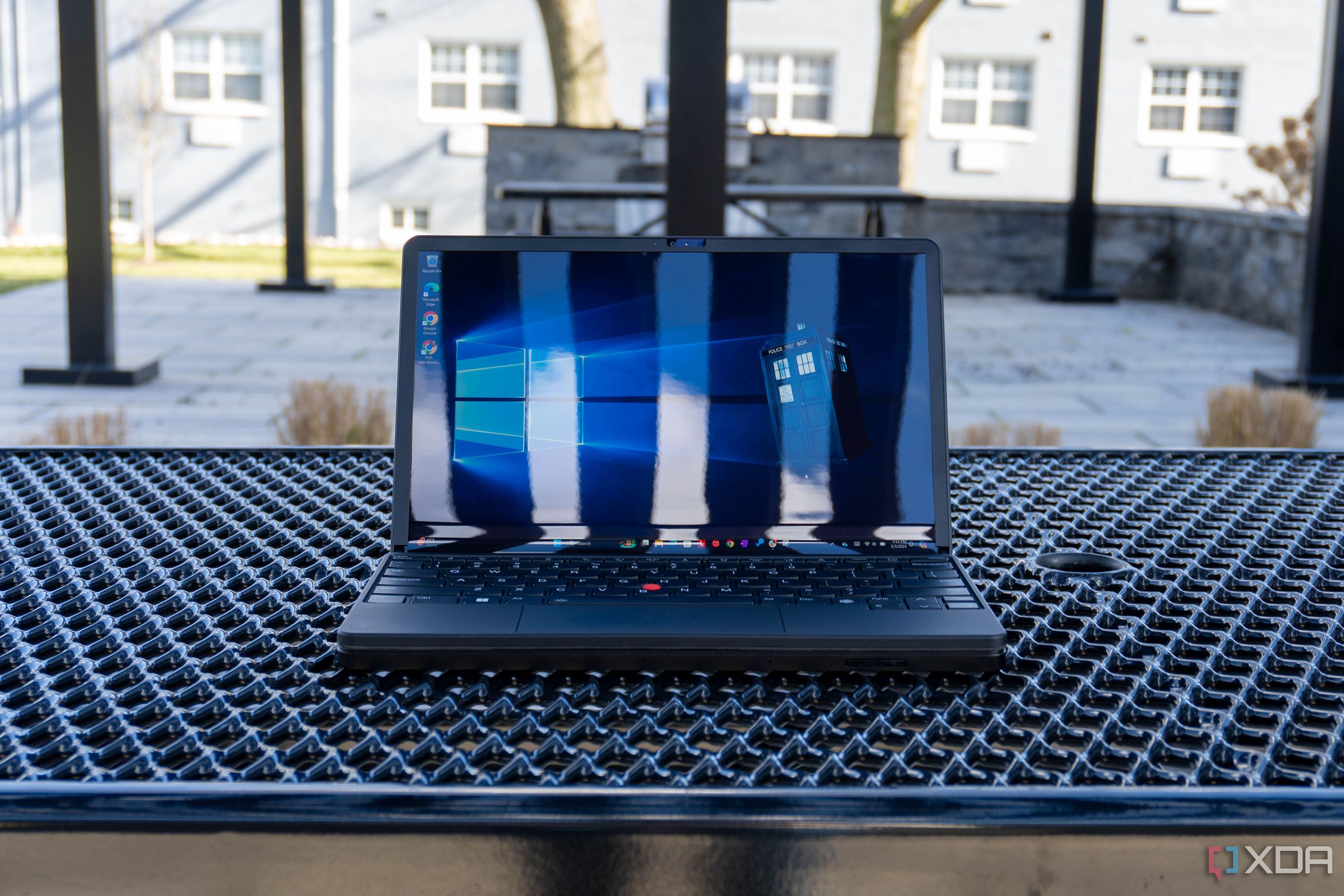 Lenovo ThinkPad X1 Fold Gen 2 in clamshell mode