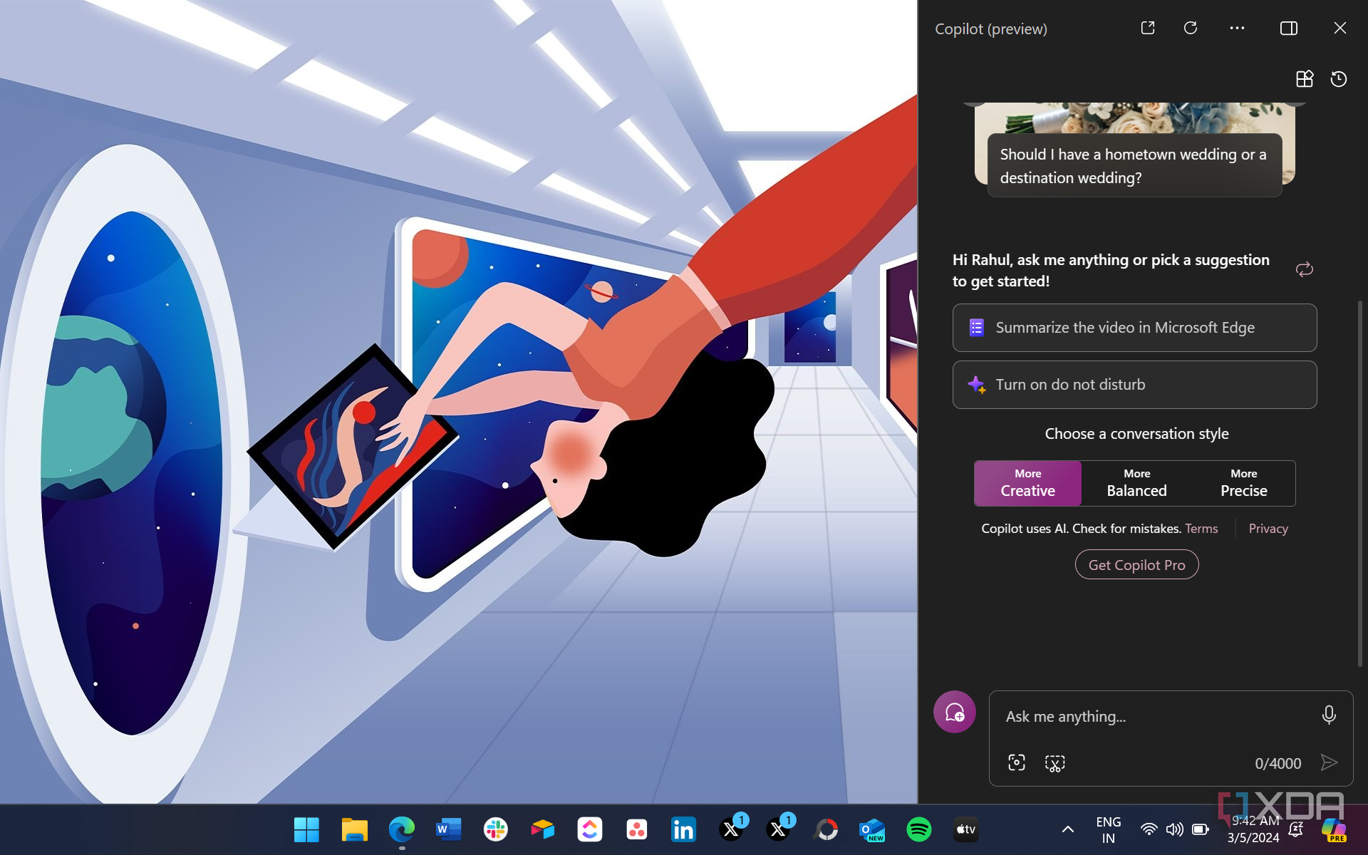 It's now easier to open Copilot in Windows 11 without even clicking it