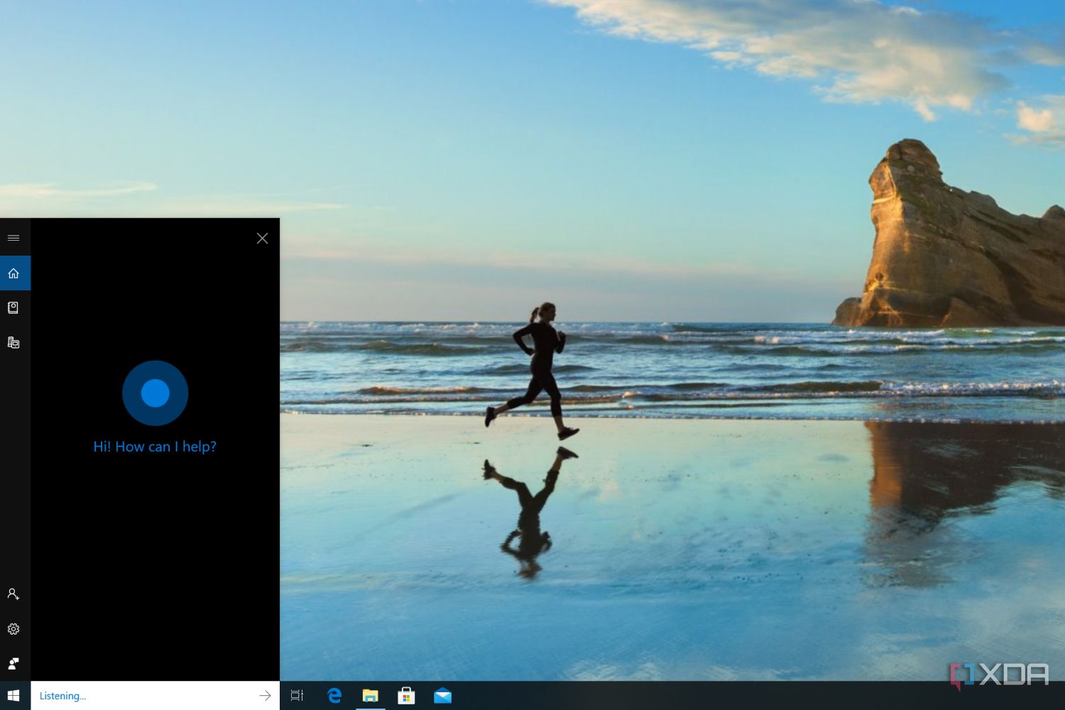 Cortana running on an outdated copy of Windows 10
