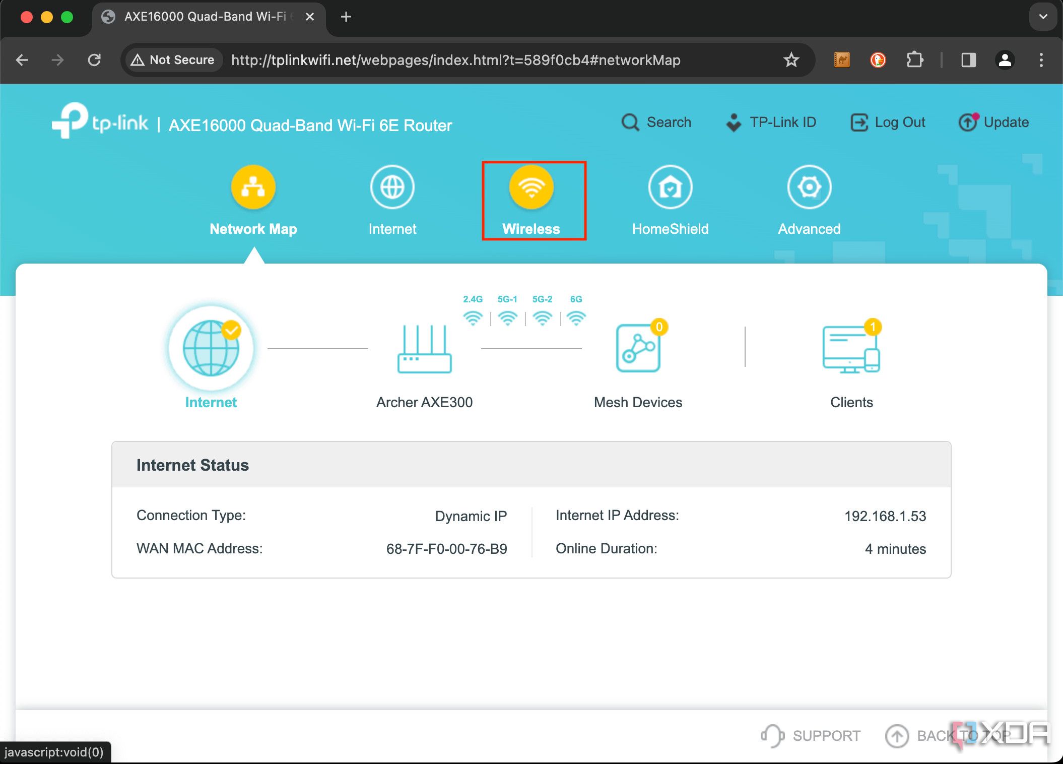 How to change a router password
