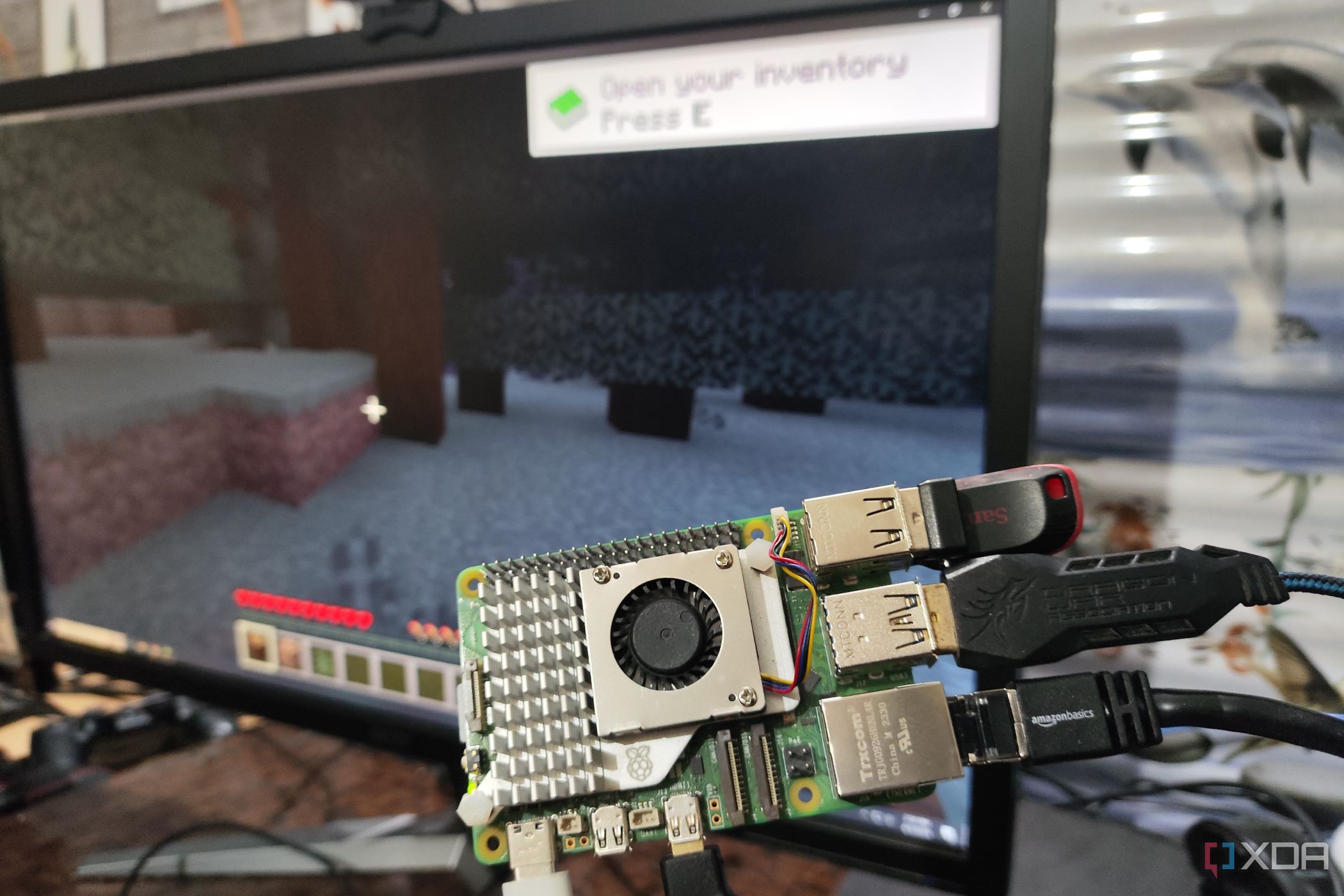 Minecraft  работает на ПК с сервером на Raspberry Pi 5