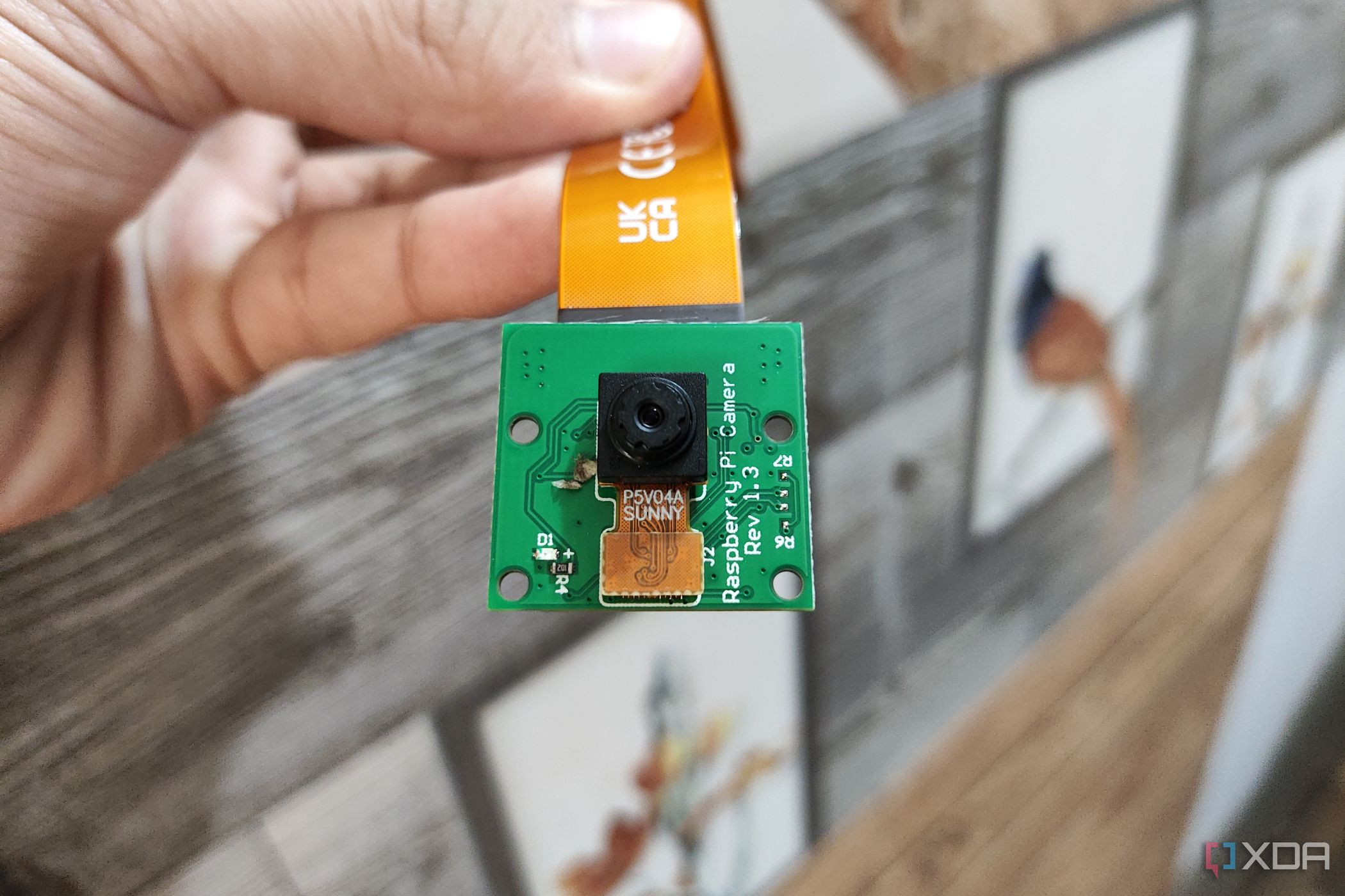 A Raspberry Pi camera module