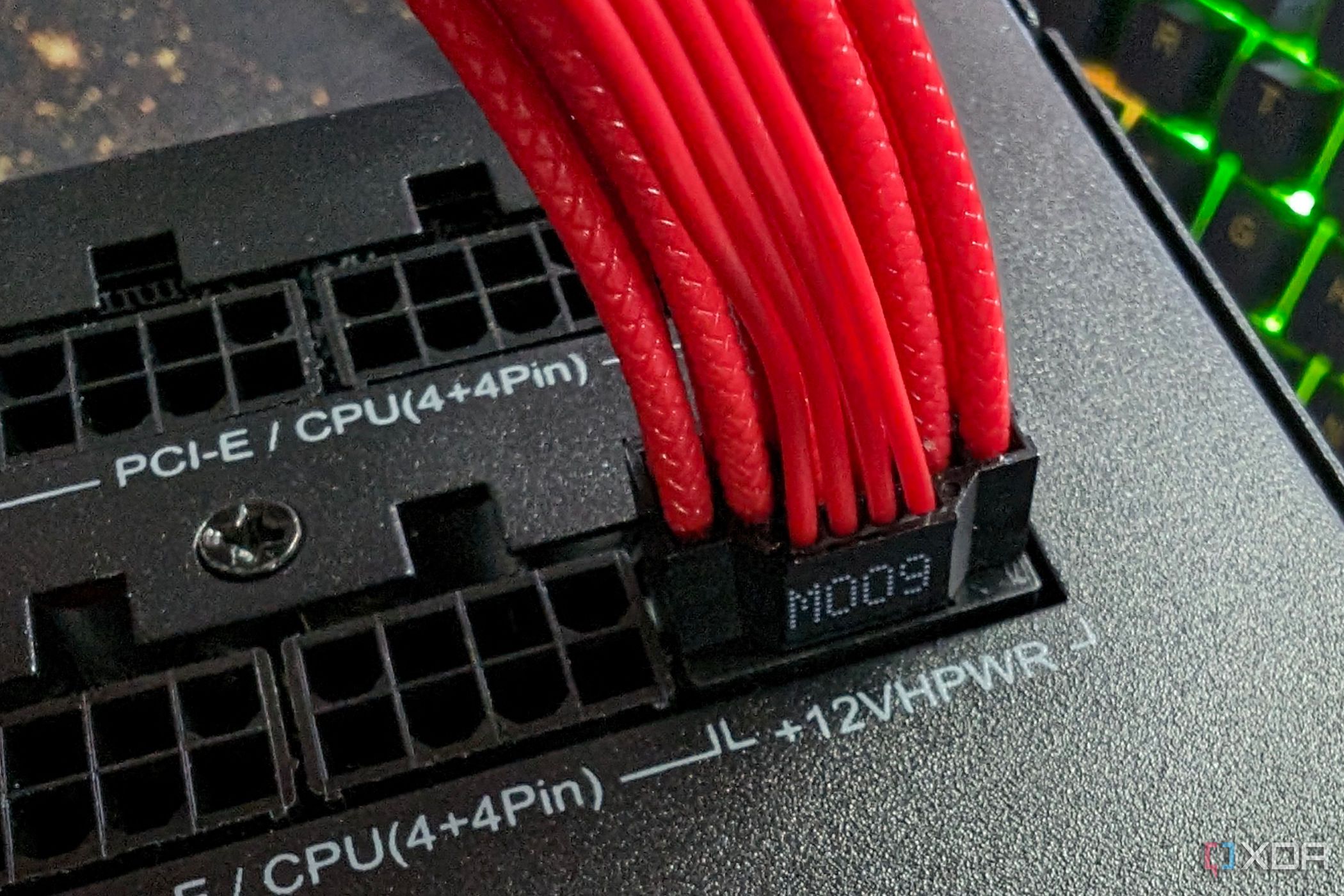 an image showing the 12VHPWR cable plugged into a psu
