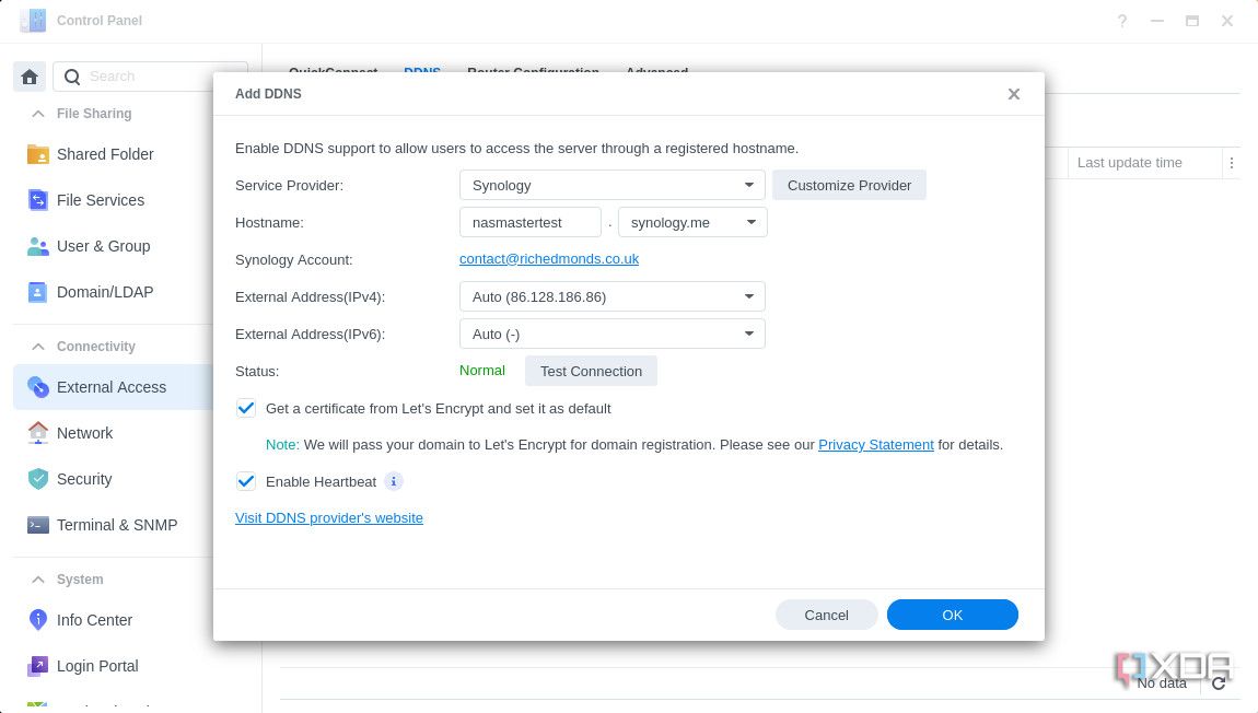 Cómo agregar DDNS en Synology DSM 7