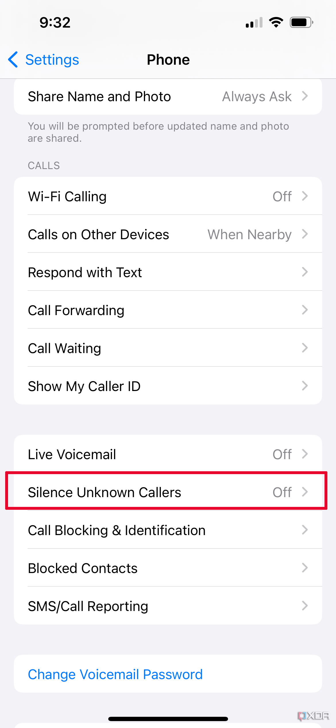 How to block no caller id on iphone