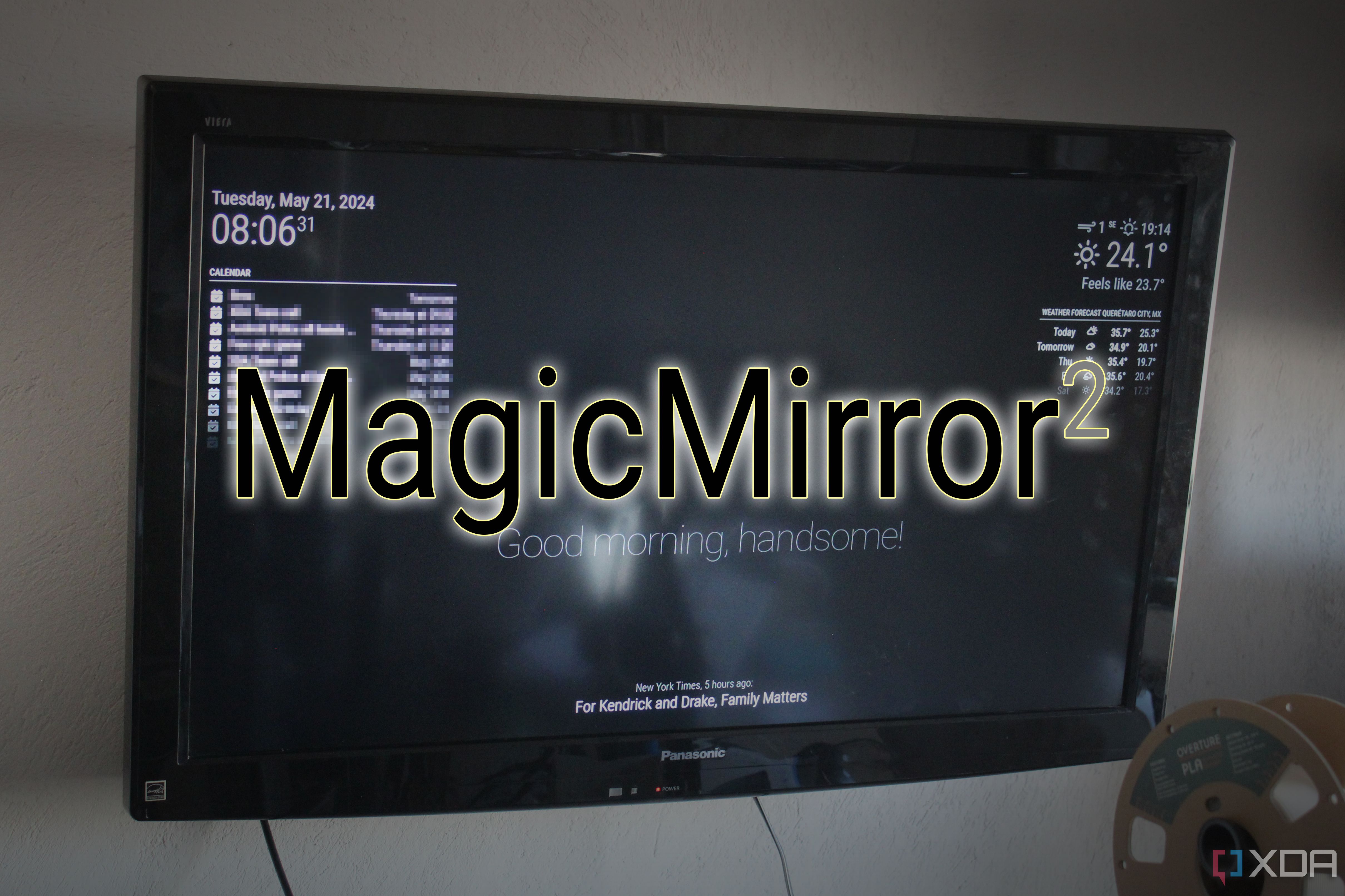 How I upcycled an old TV into a smart display with Magic Mirror