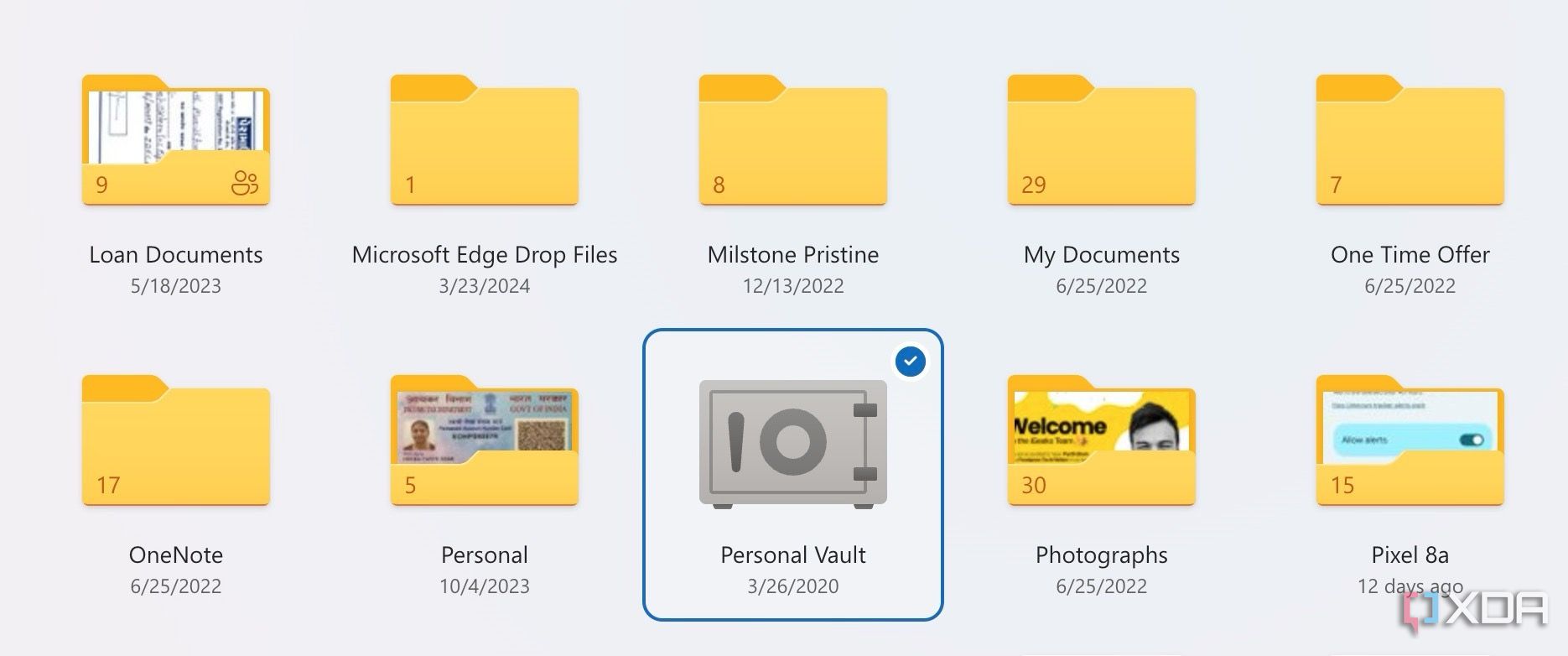 Personal vault in OneDrive