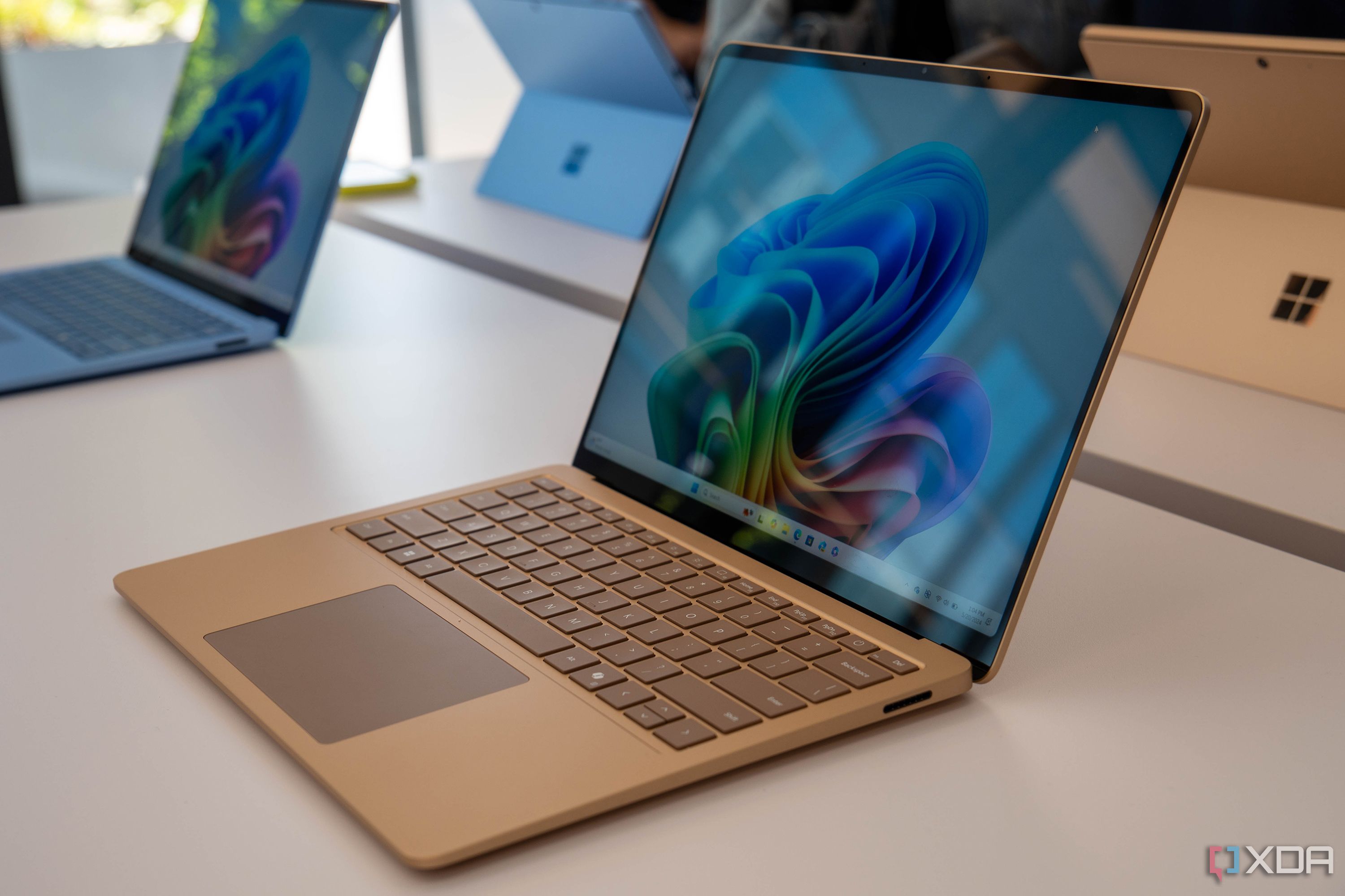 Surface Laptop 7 on a table.