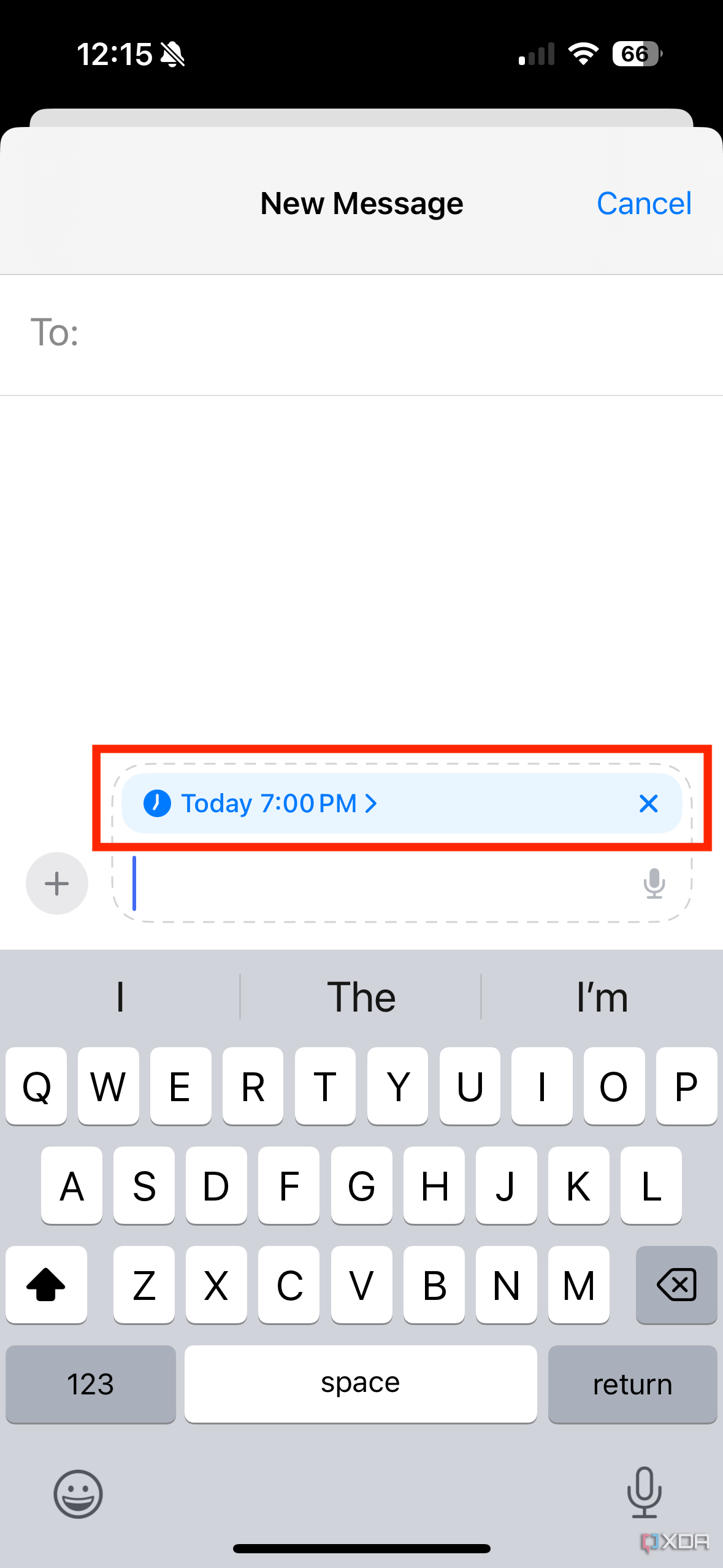 can i send timed messages on iphone