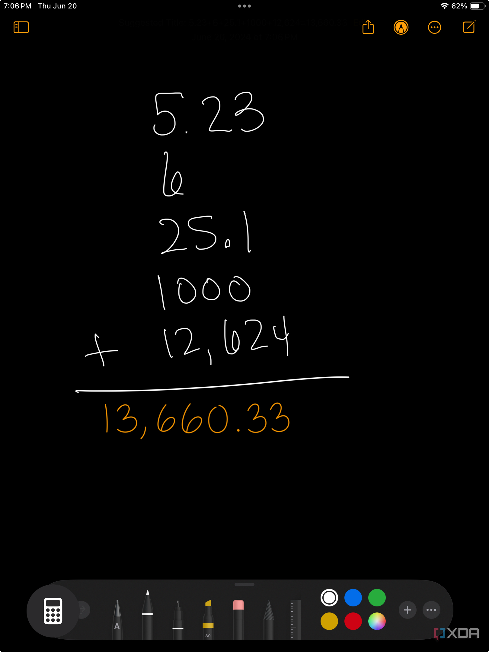 How to use Math Notes in iPadOS 18