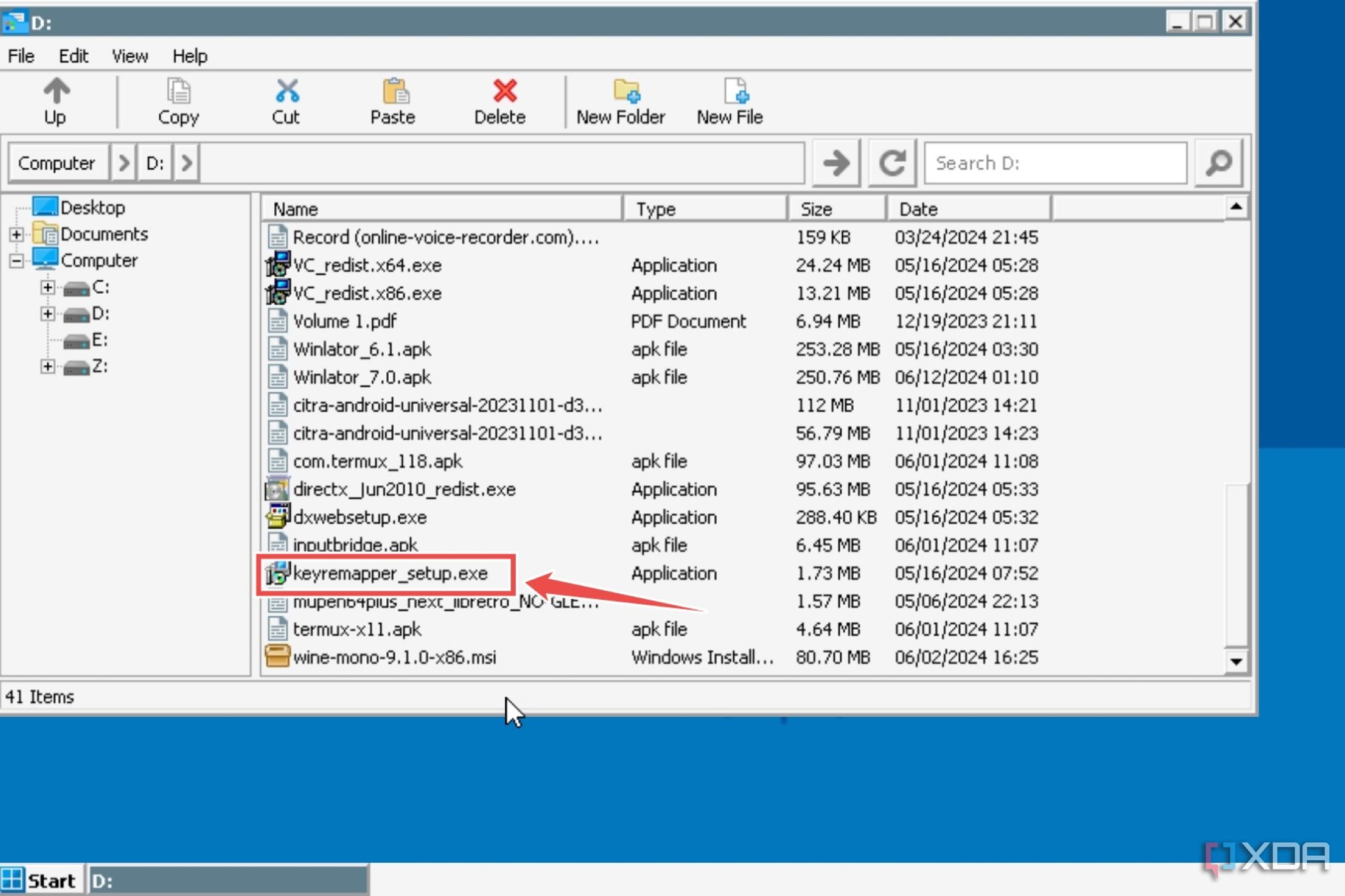 El procedimiento para instalar Key Remapper en un contenedor Winlator