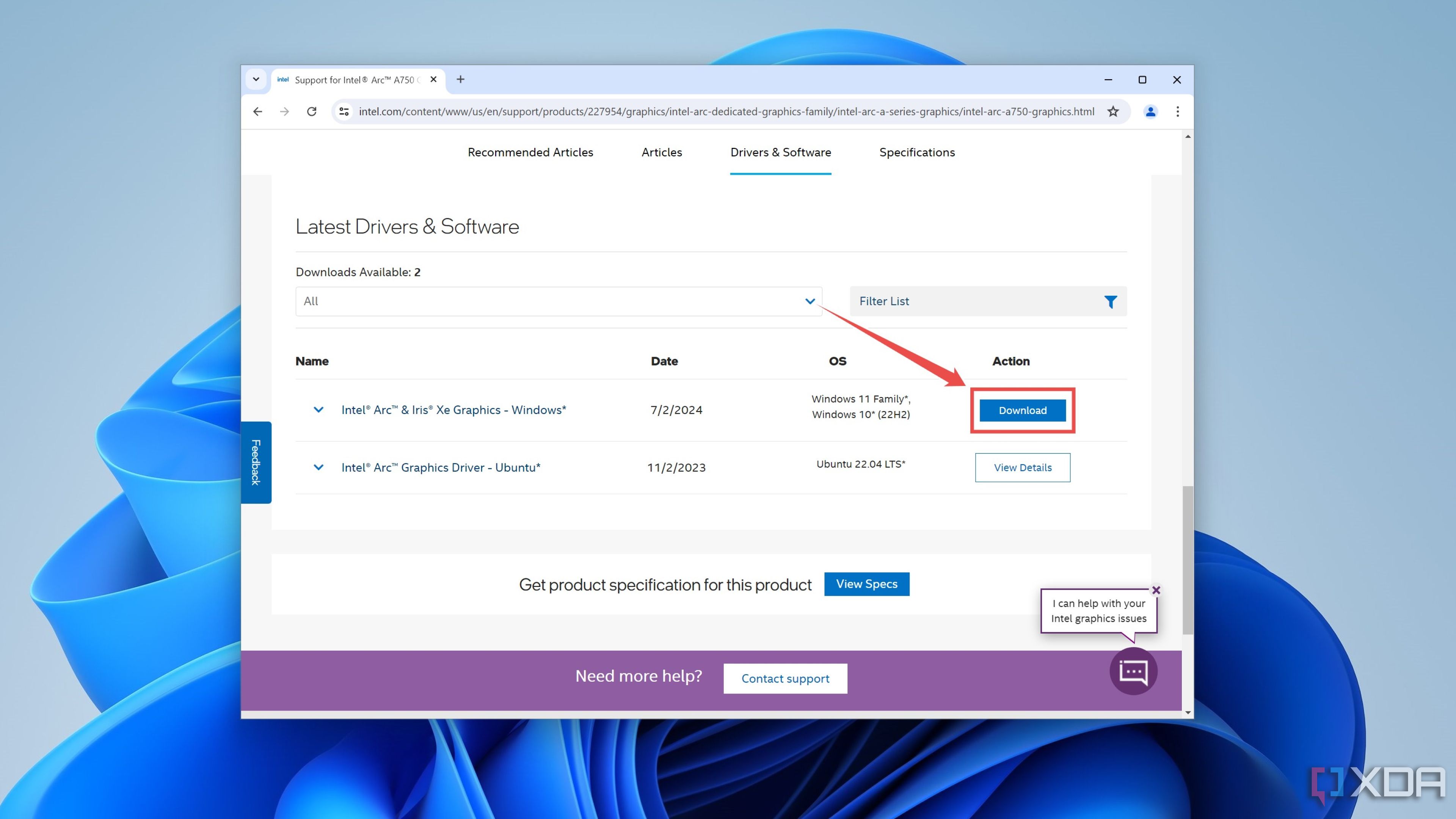 Instalación de los controladores de GPU para Intel Arc A750