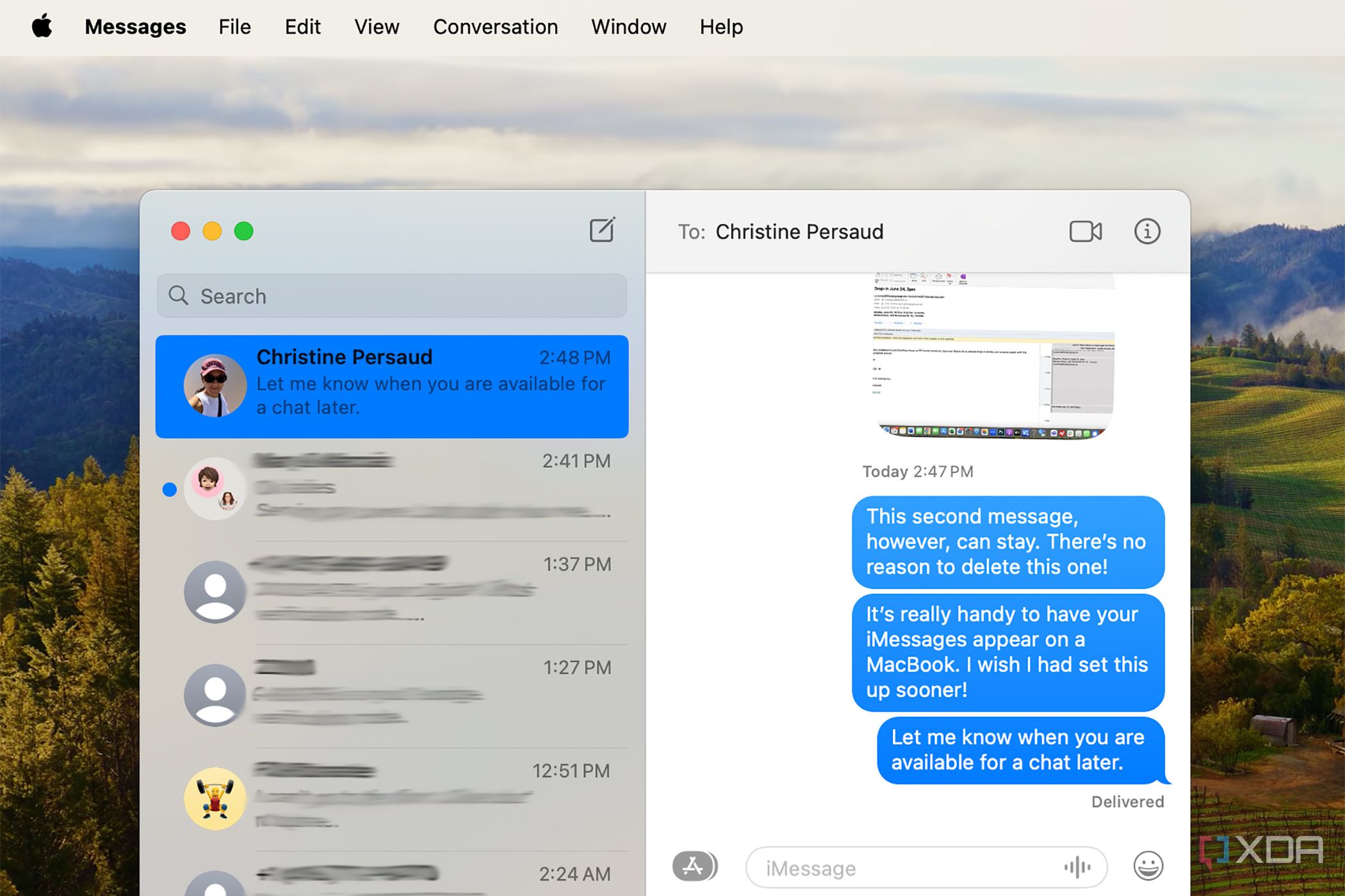 Comment supprimer des messages sur un MacBook