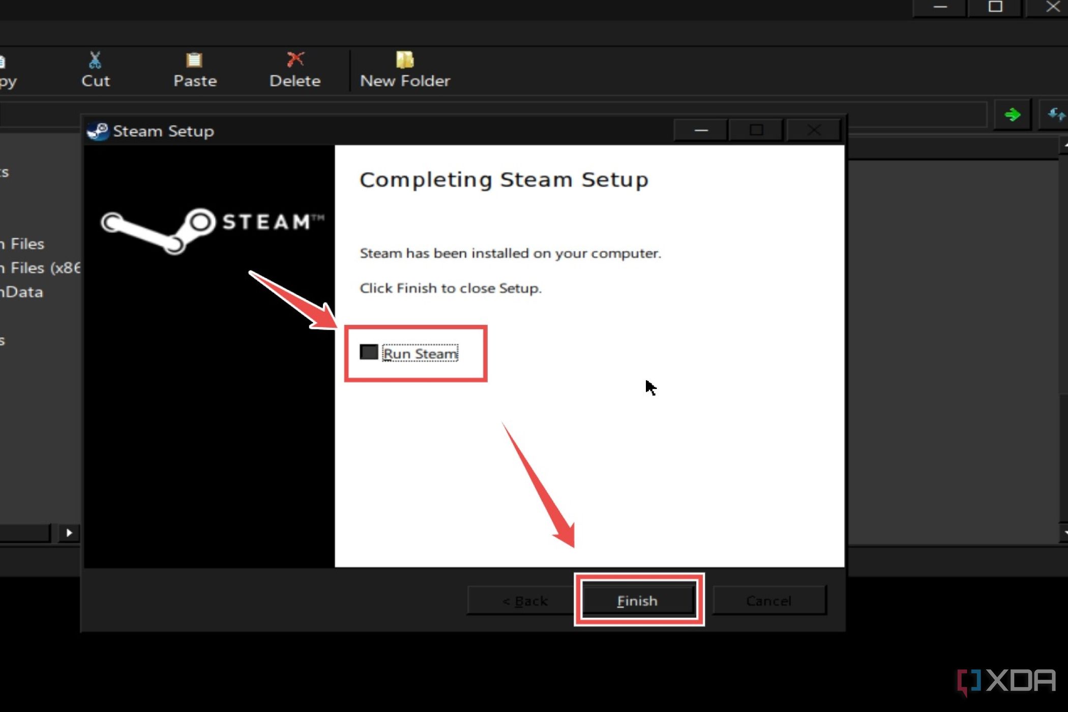 El procedimiento para instalar Steam en Mobox