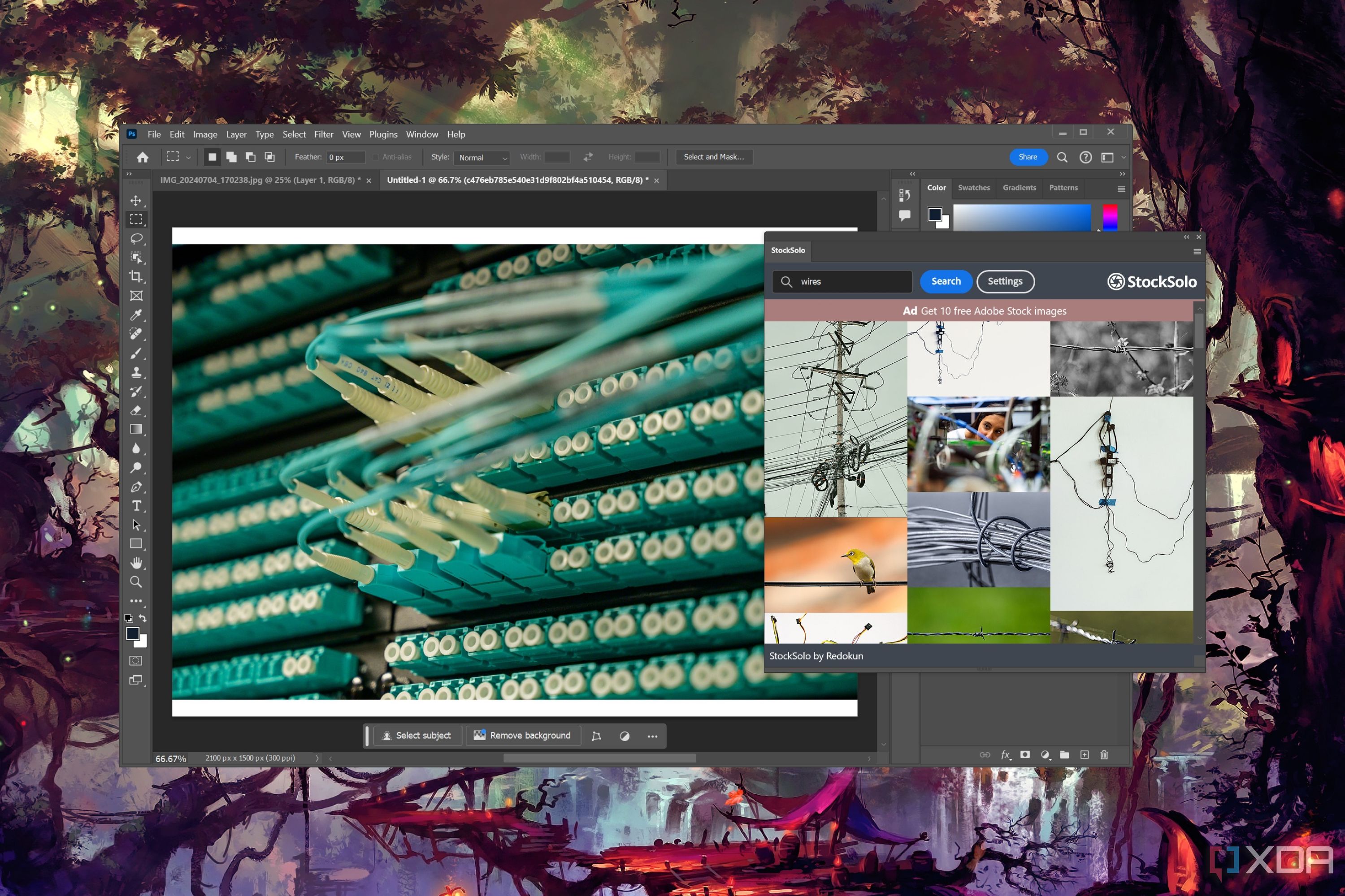 Cómo añadir imágenes de archivo en Adobe Photoshop con la ayuda de StockSolo