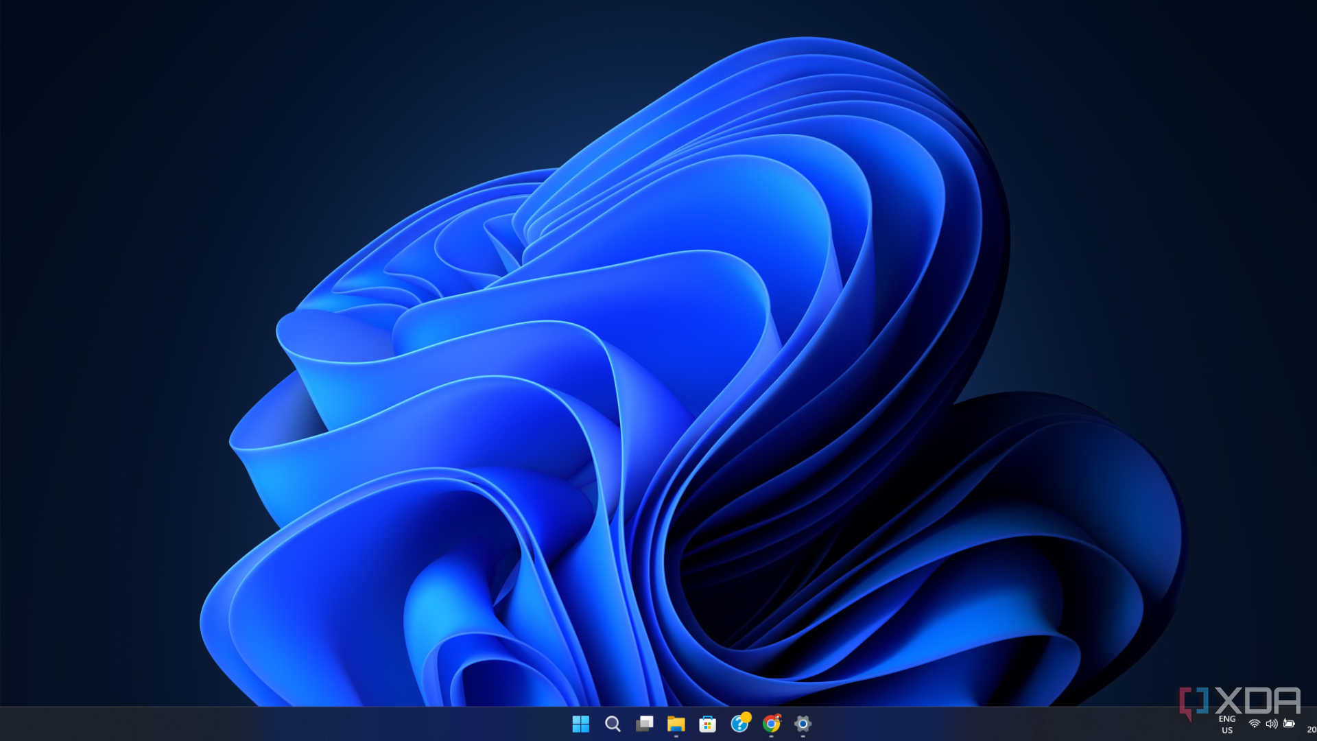 The desktop shows the dark Windows design