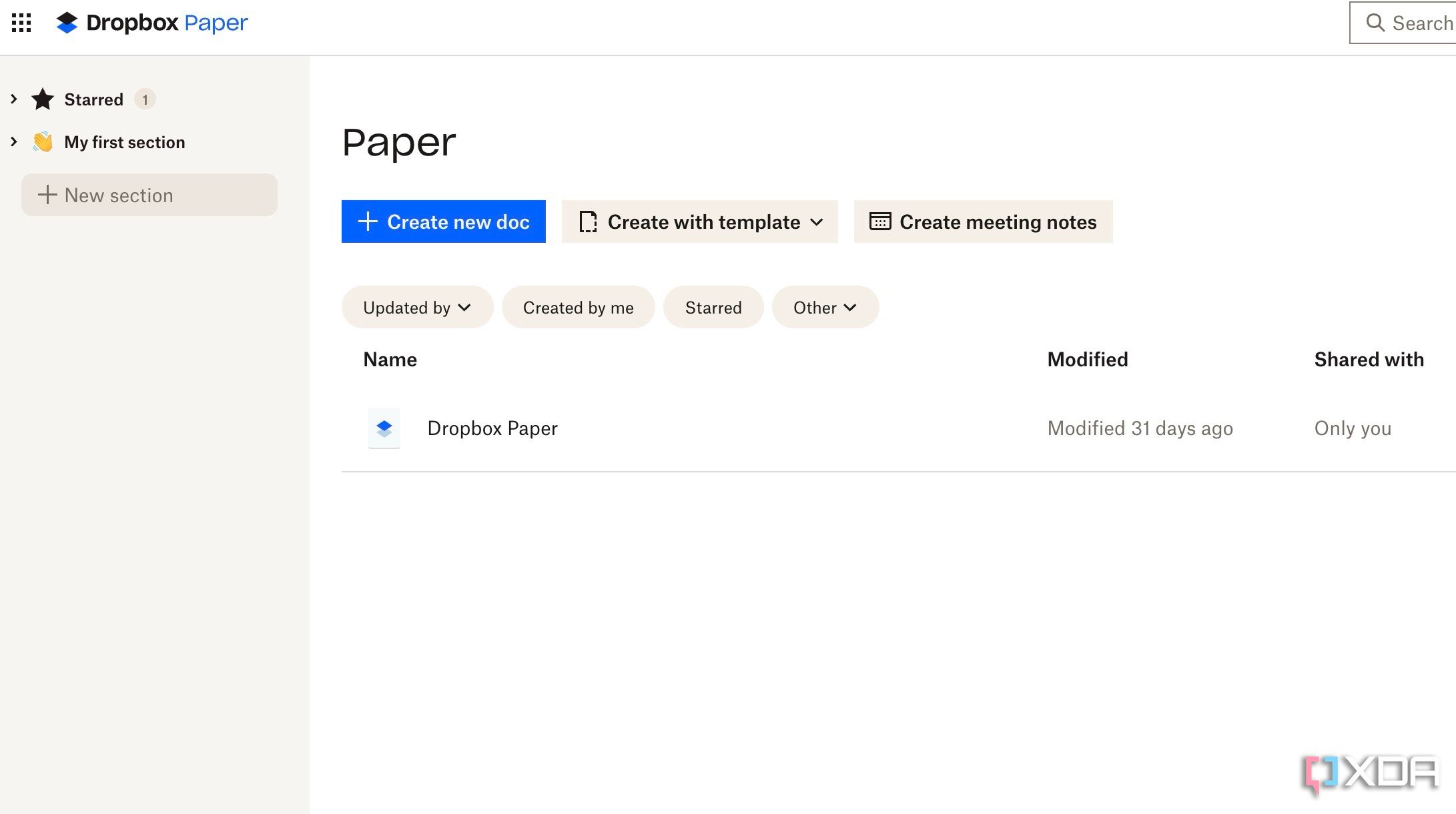 Dropbox Paper