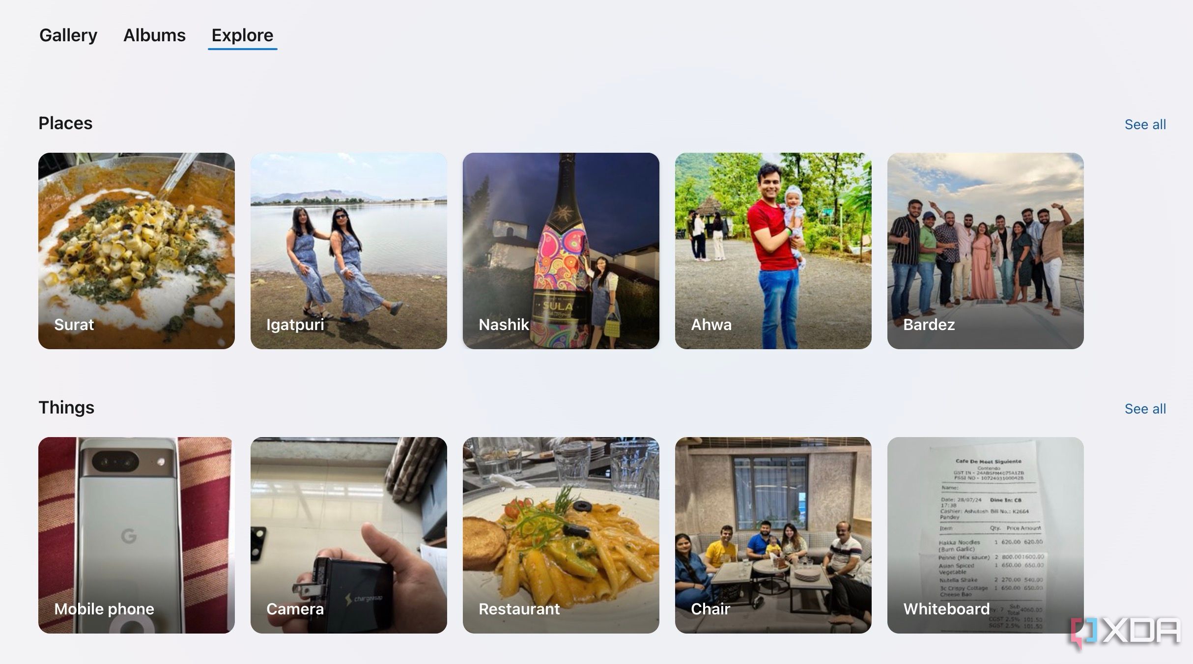 OneDrive photos gallery