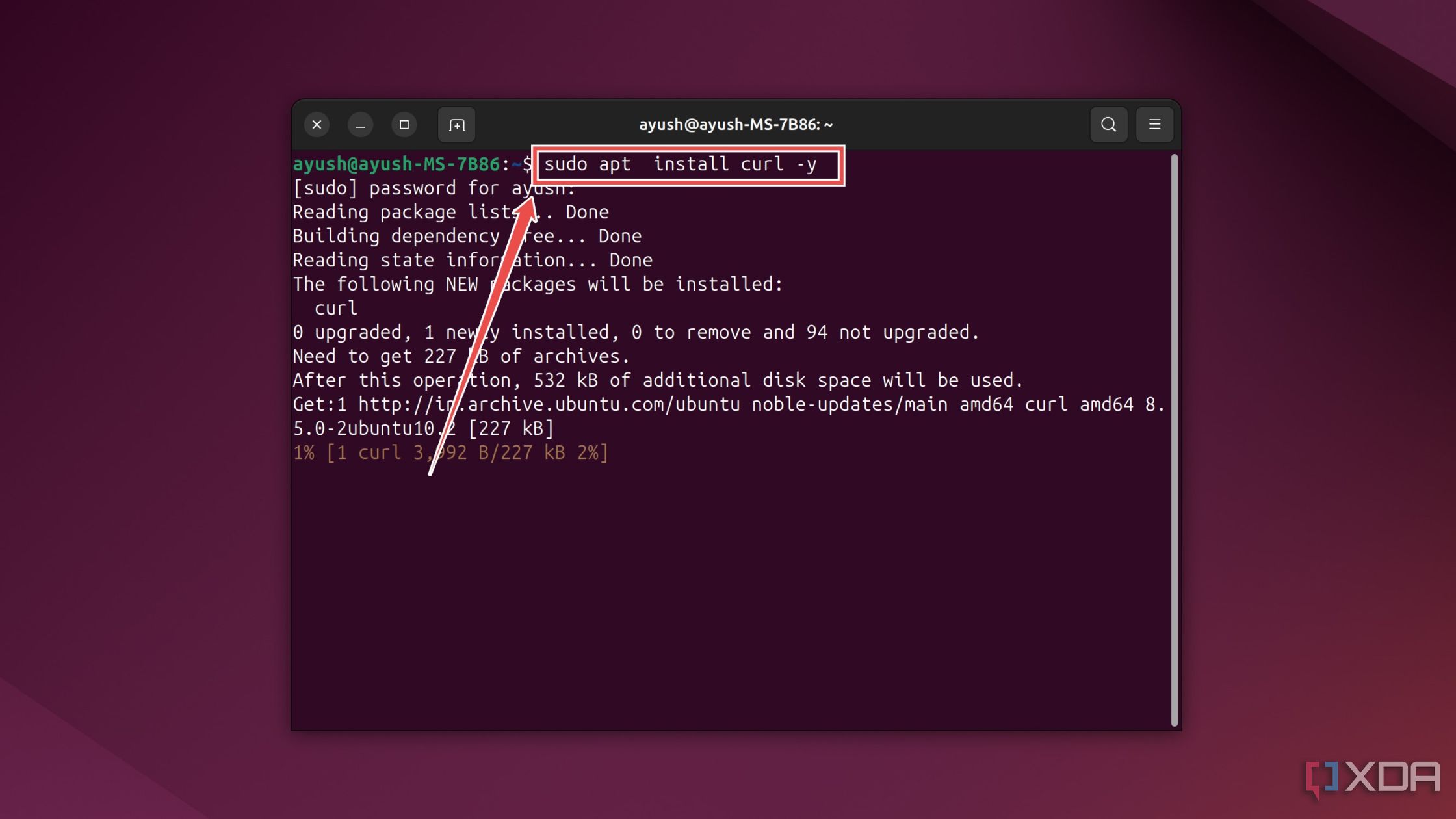 El comando para instalar la herramienta curl en Ubuntu