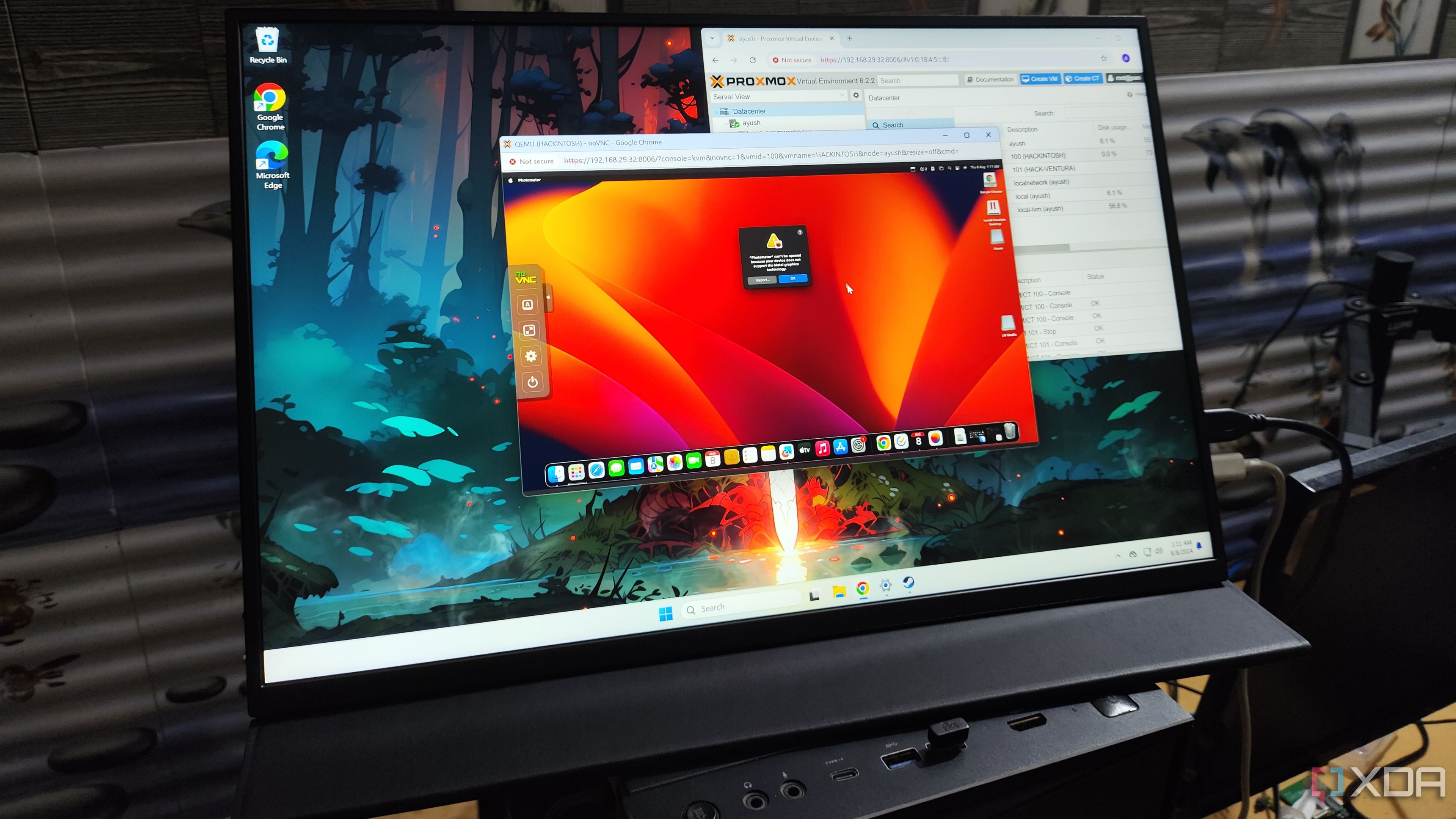 Pixelmator no arranca en una máquina virtual macOS Ventura que se ejecuta a través de Proxmox