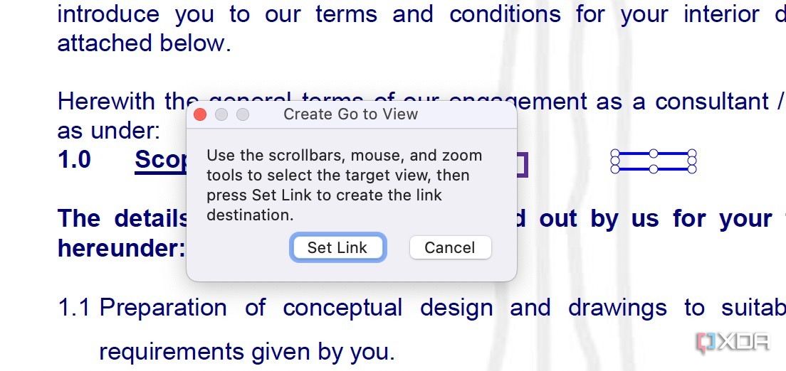 Insert link in Adobe Acrobat