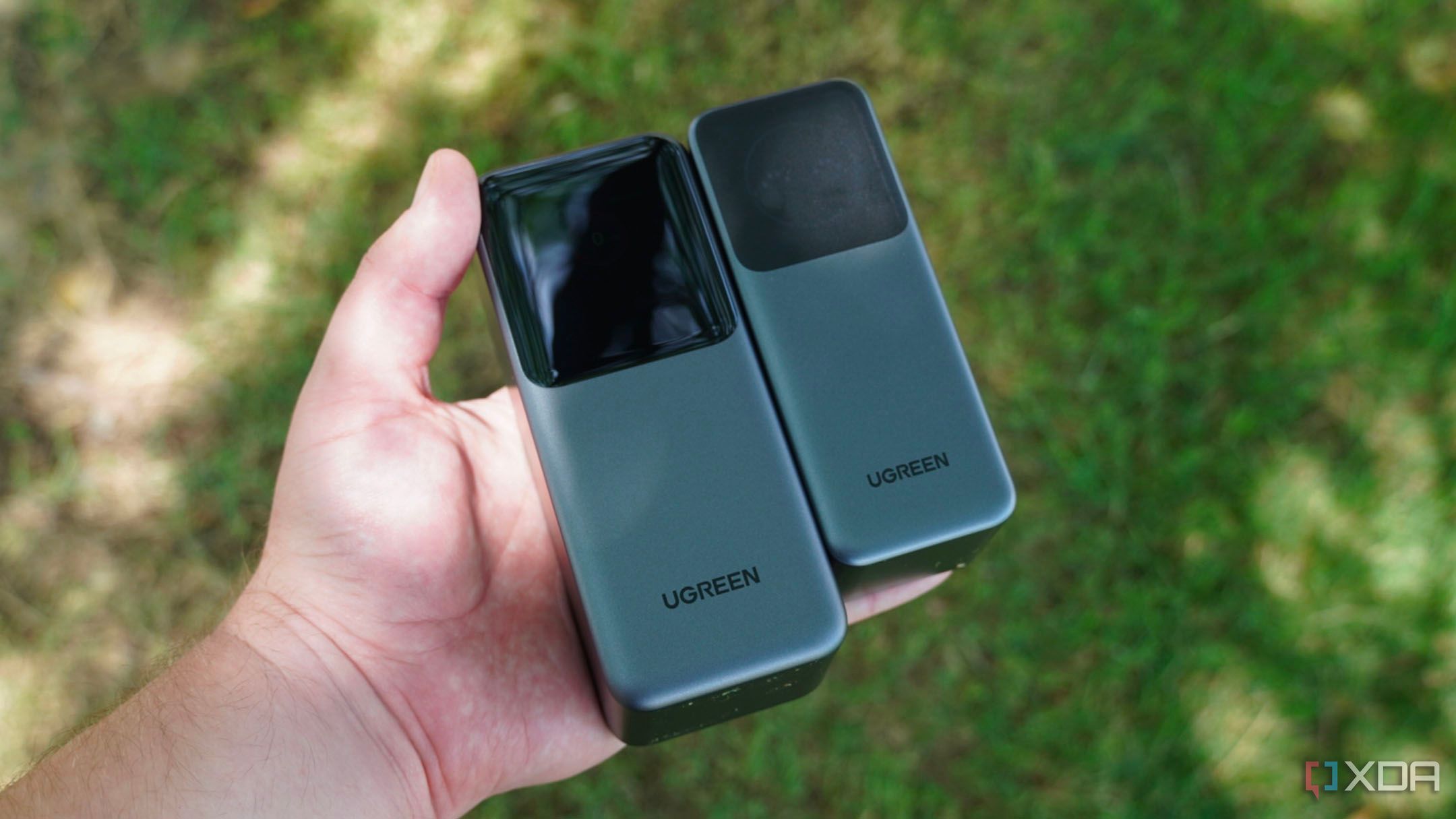 A comparison between two Ugreen Nexode power banks.