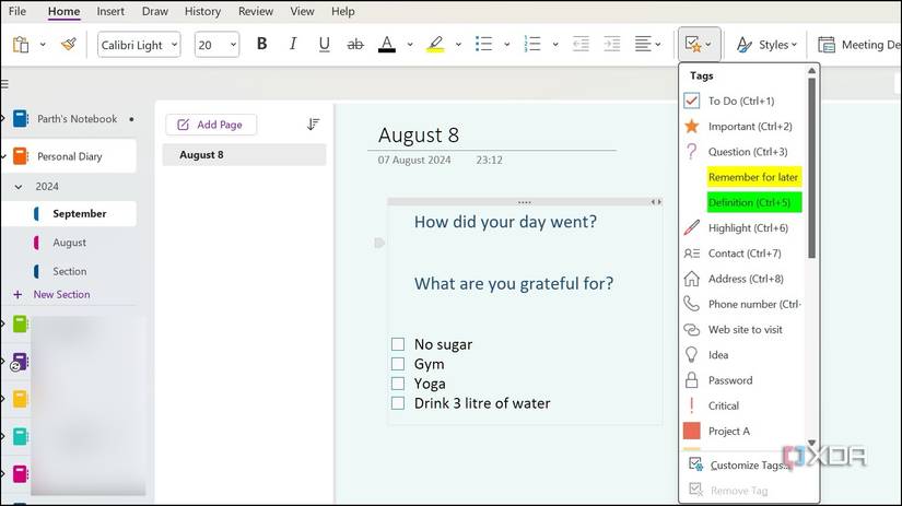 Here’s how I use OneNote as a digital journal
