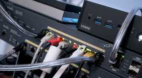 A Network switch with a NAS and a router