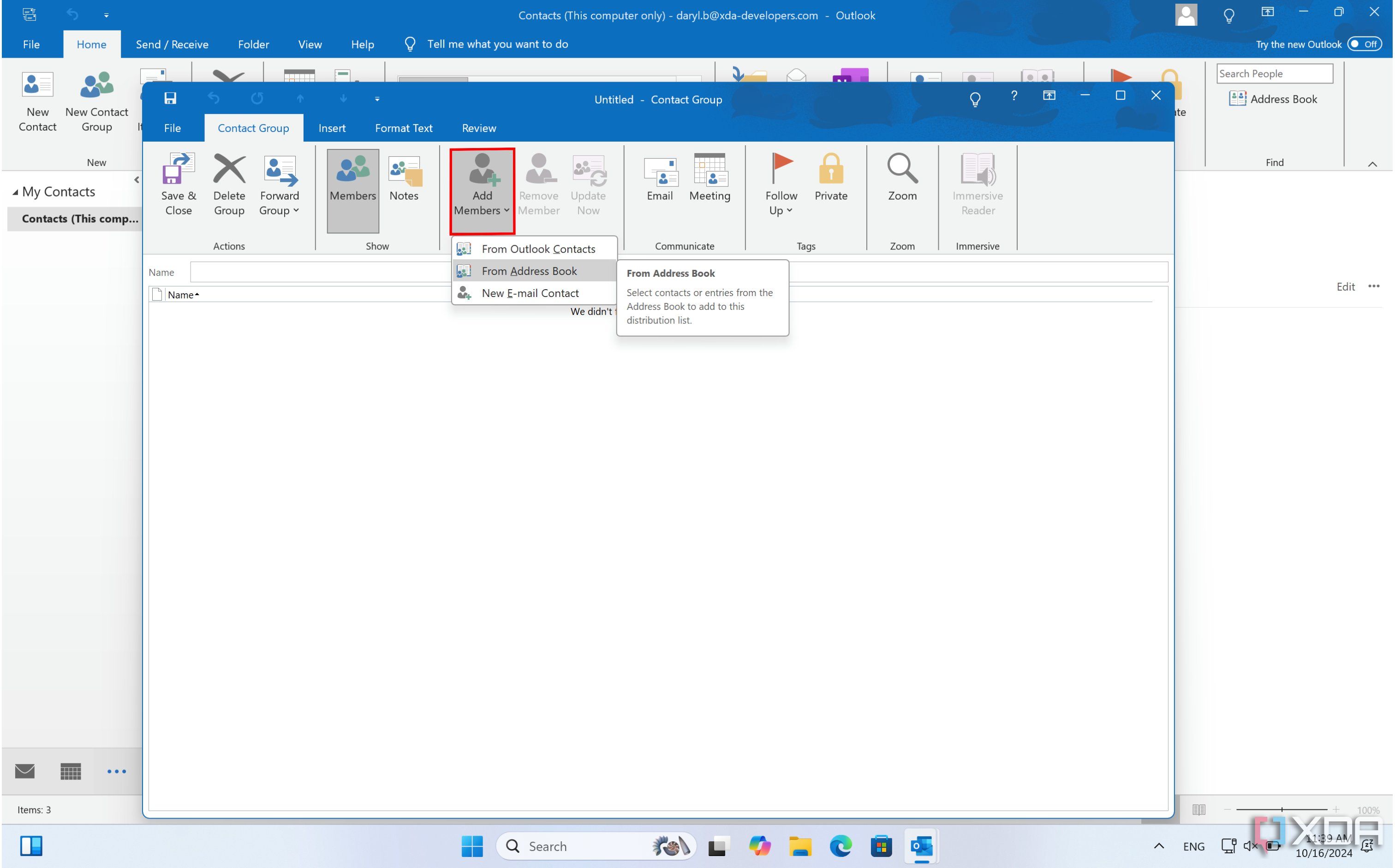 How to make your life easier by creating a contact list in outlook