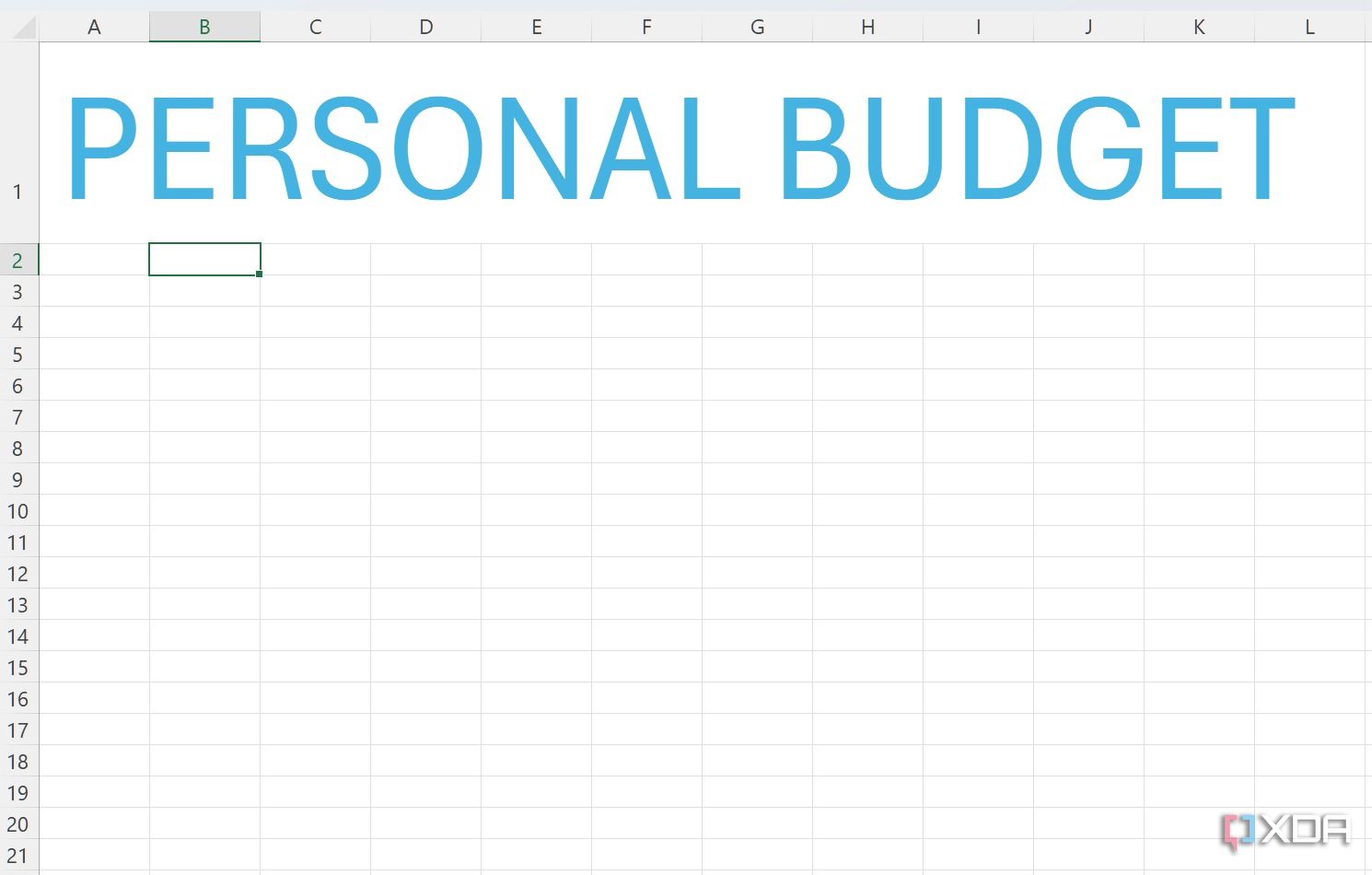 How I built a budgeting template from scratch in Excel