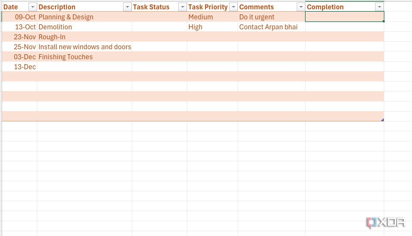 Agregar columnas en Excel